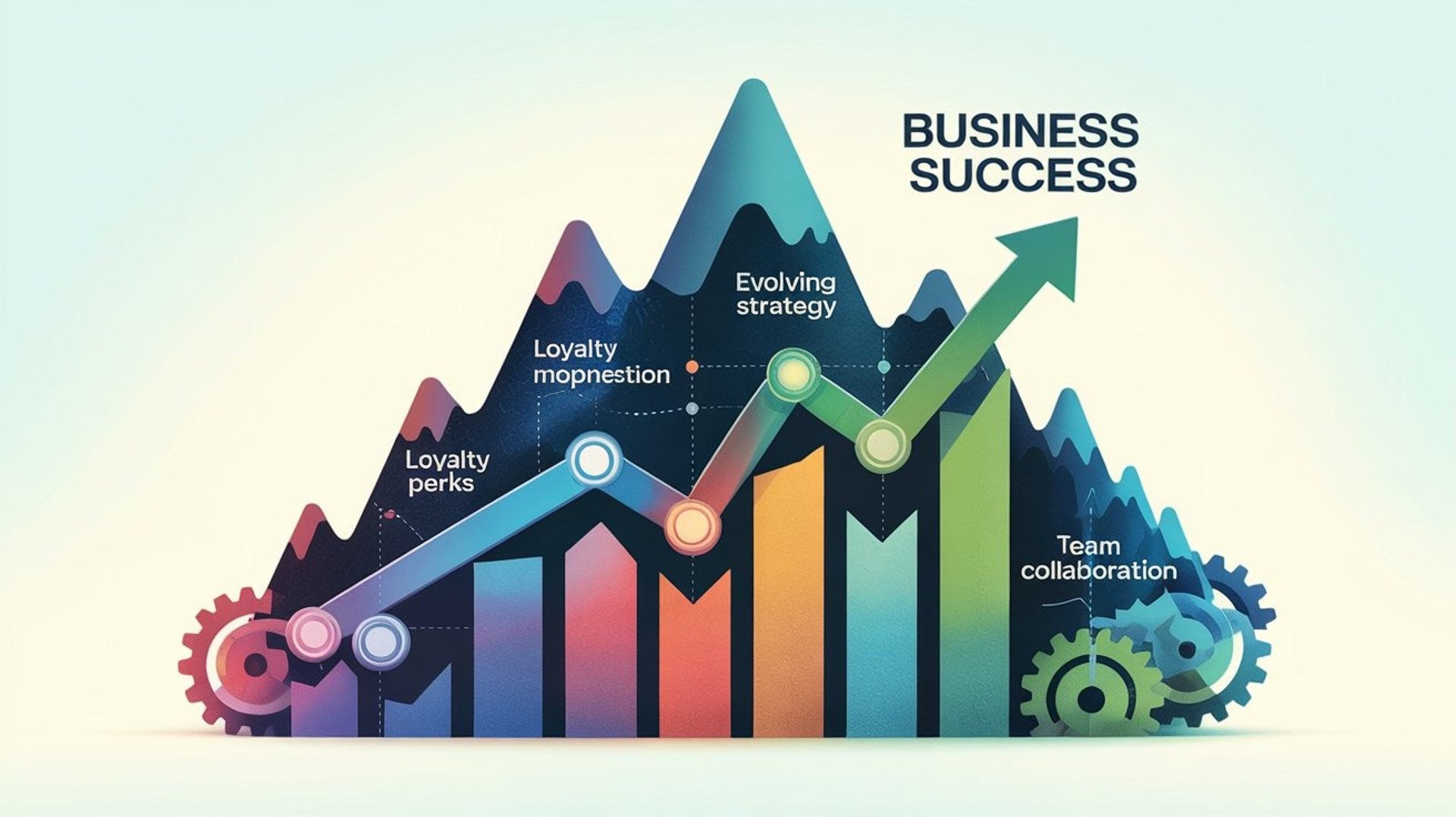 Modern infographic illustration of digital marketing strategy and analytics