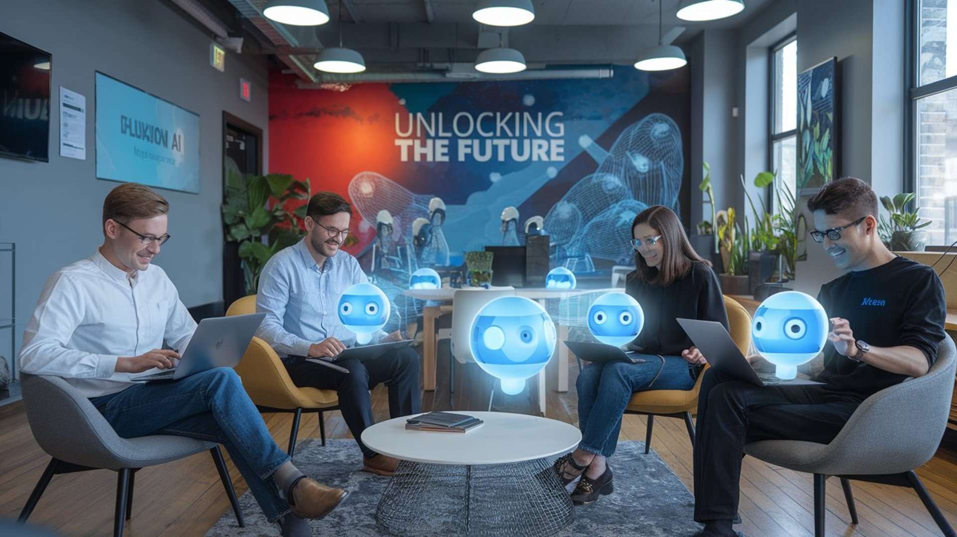 Fluxion AI’s team of human experts and AI bots collaborating for powerful marketing insights and latest markiting bots