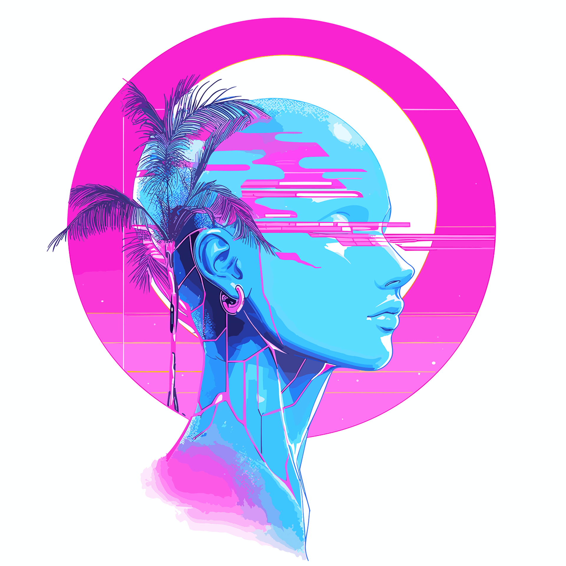 Abstract glitch artwork created using Glitch Art Generator