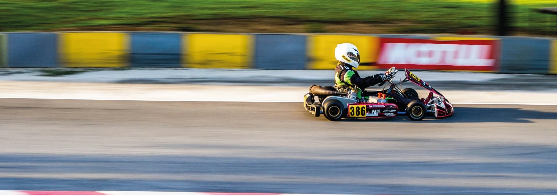 race cars on a track