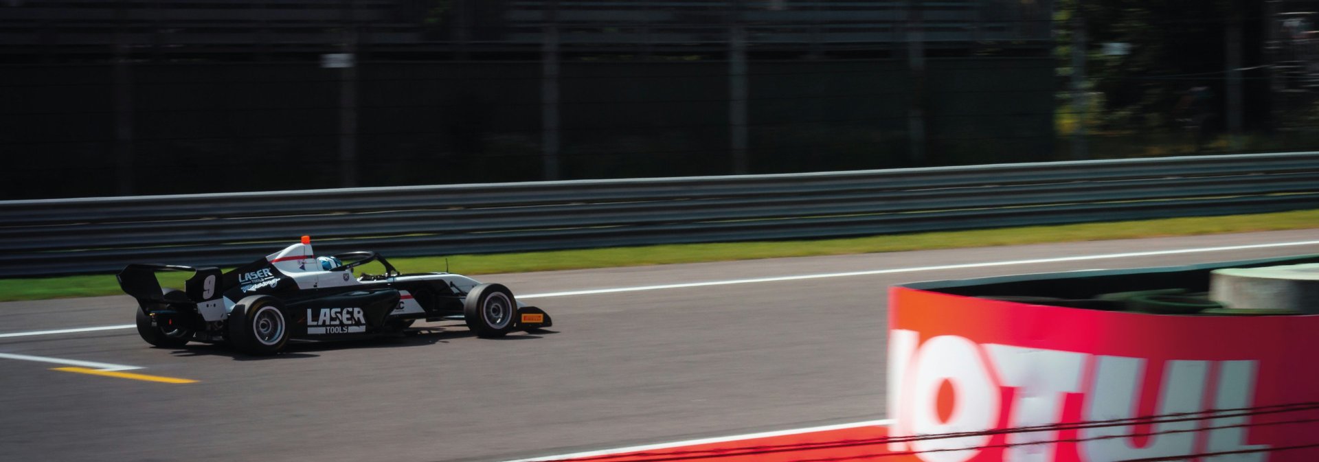 race cars on a track