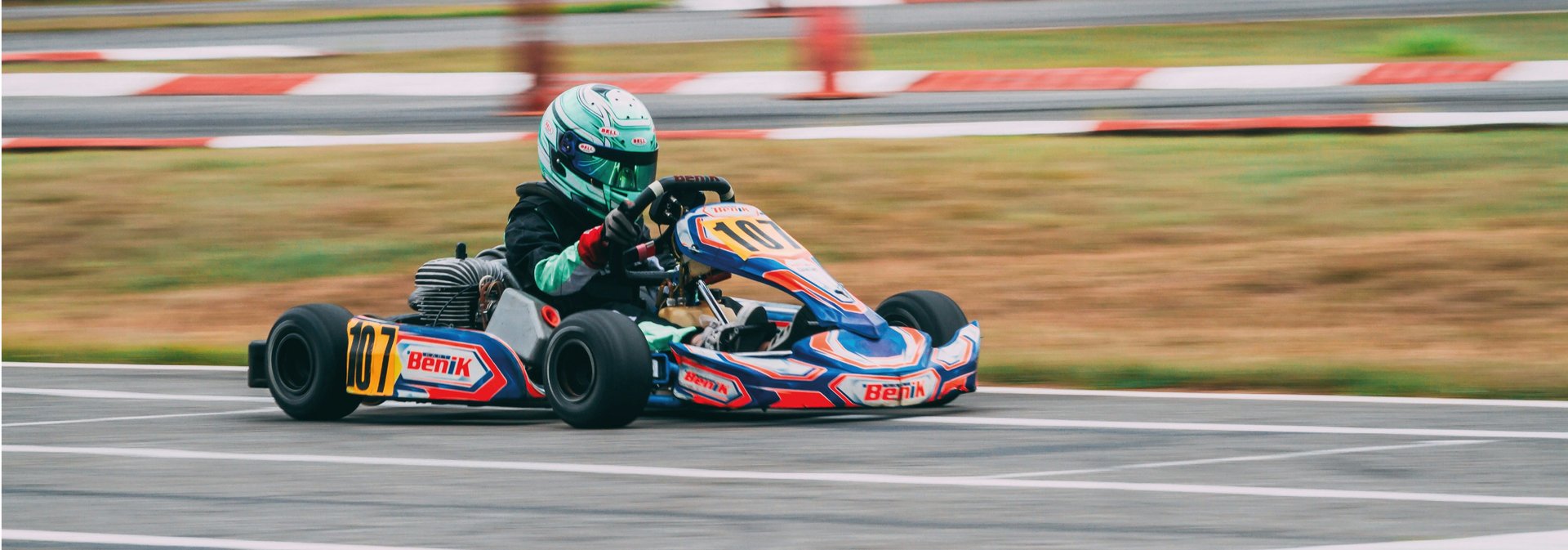 race cars on a track