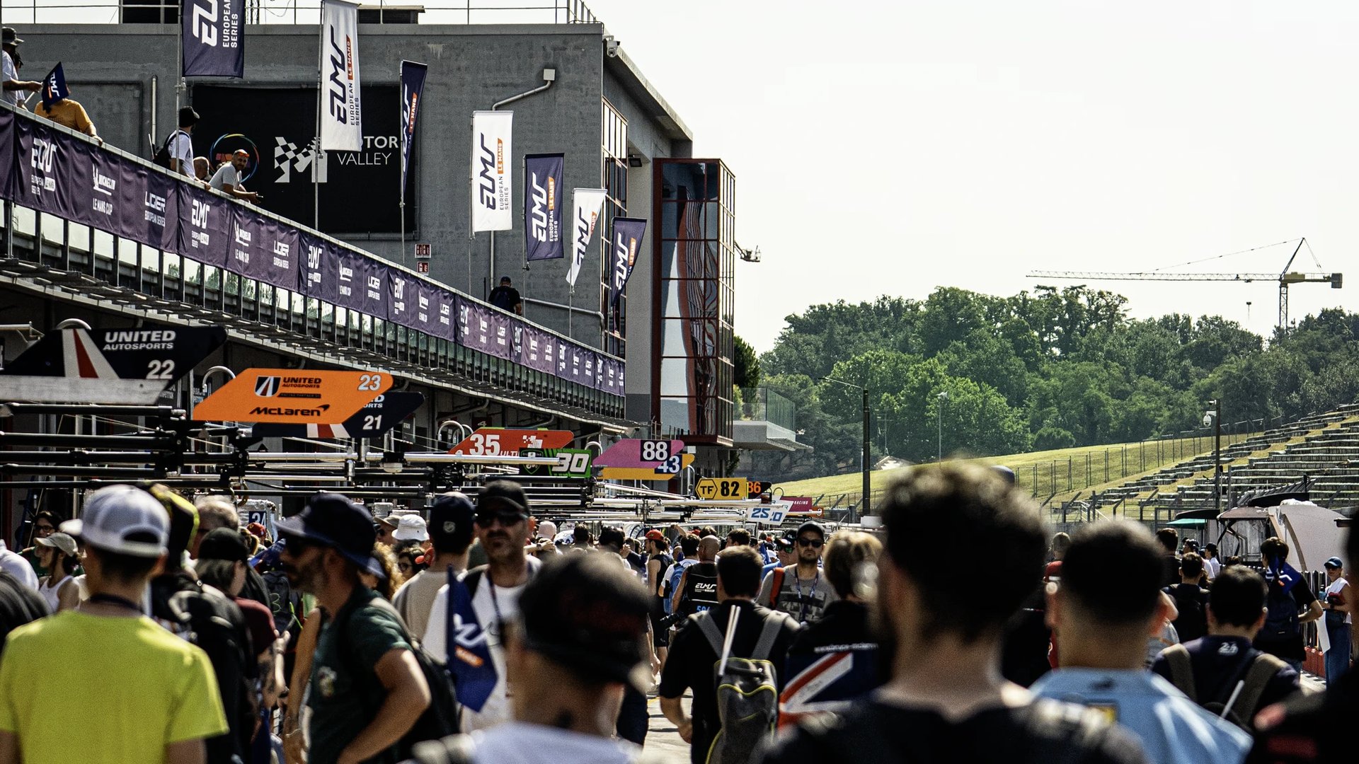 race cars on a track