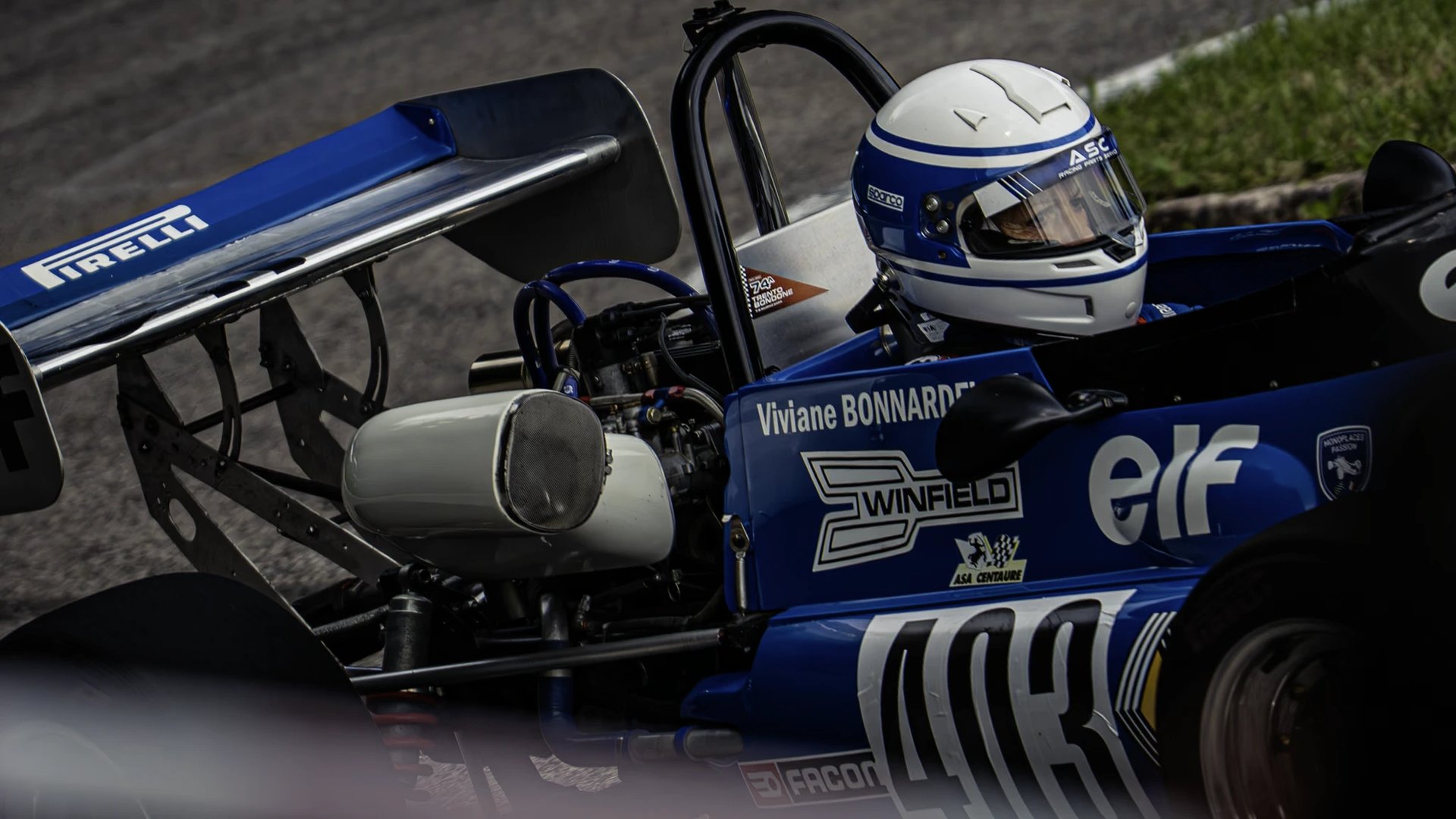 race cars on a track