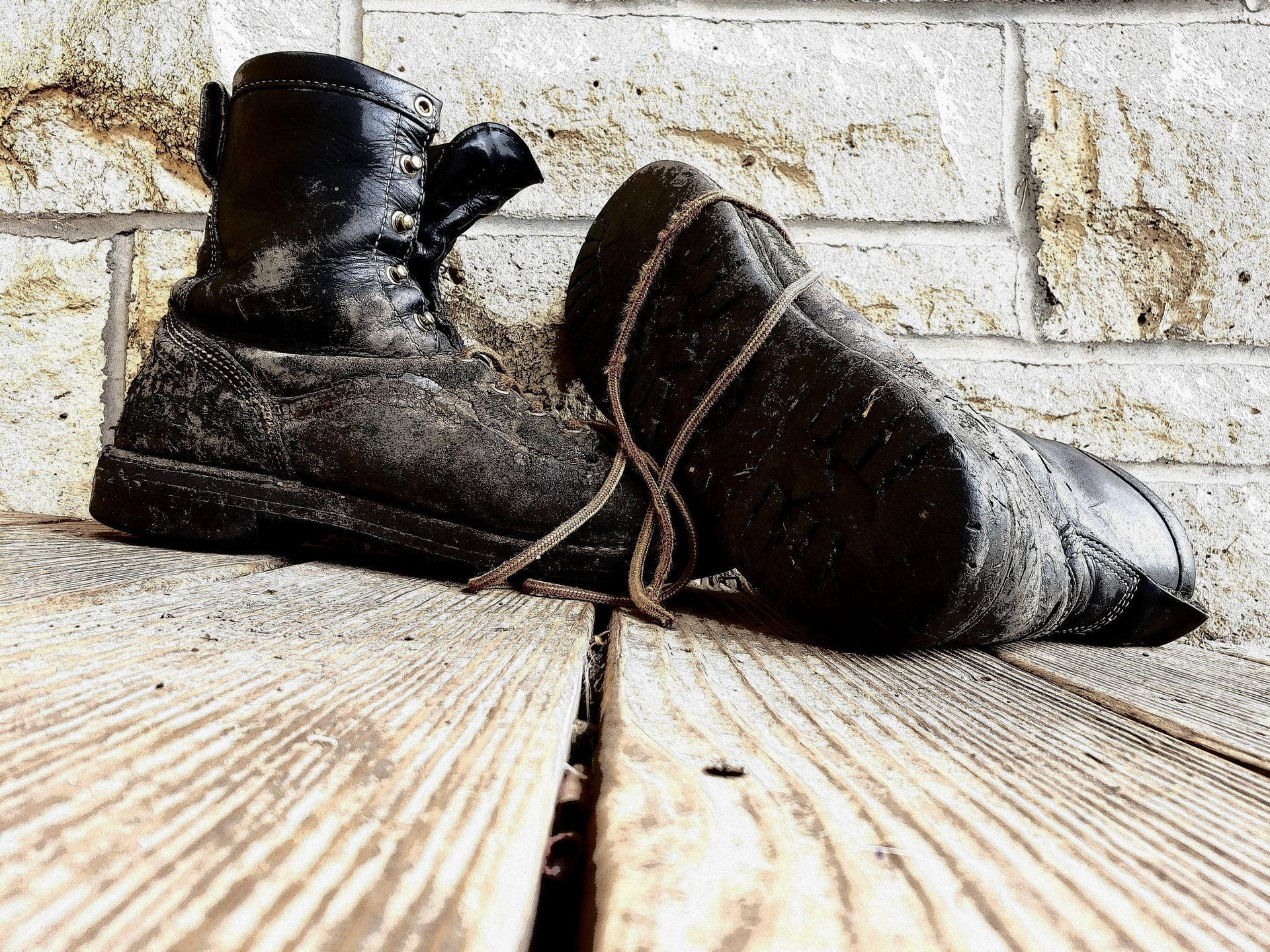 work boots long day removing trees in Lawrence, KS