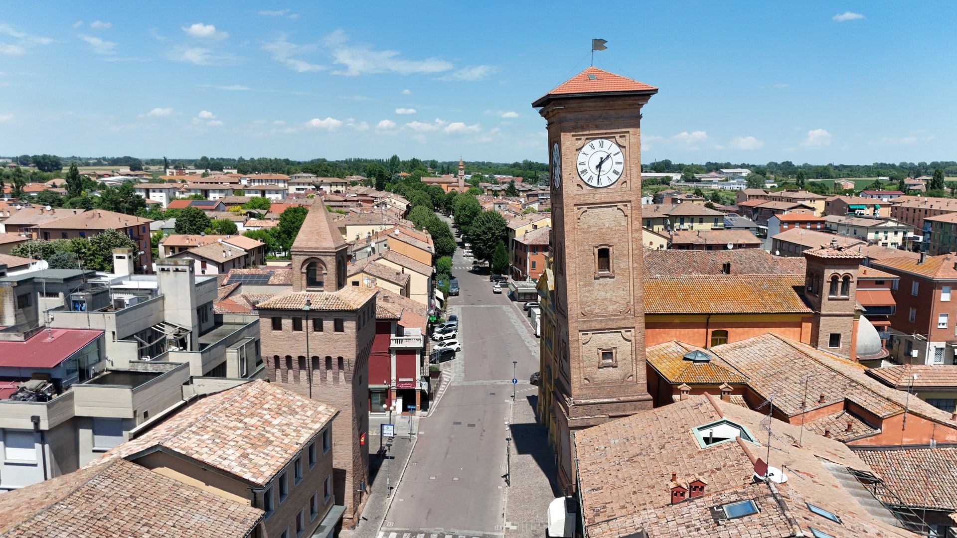 foto aerea di molinella