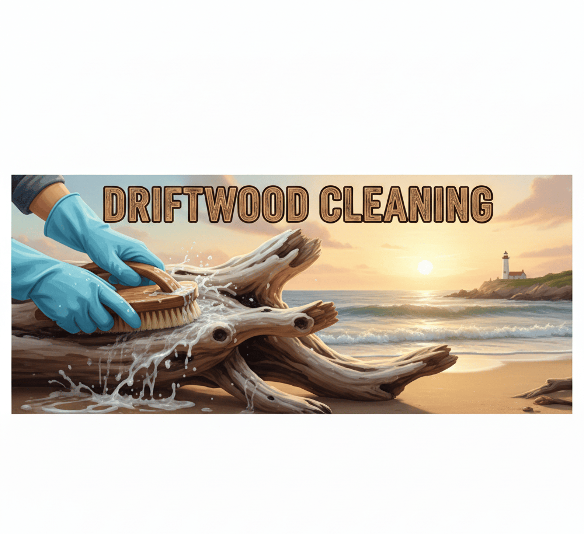 a large piece of driftwood sitting on top of a sandy beach