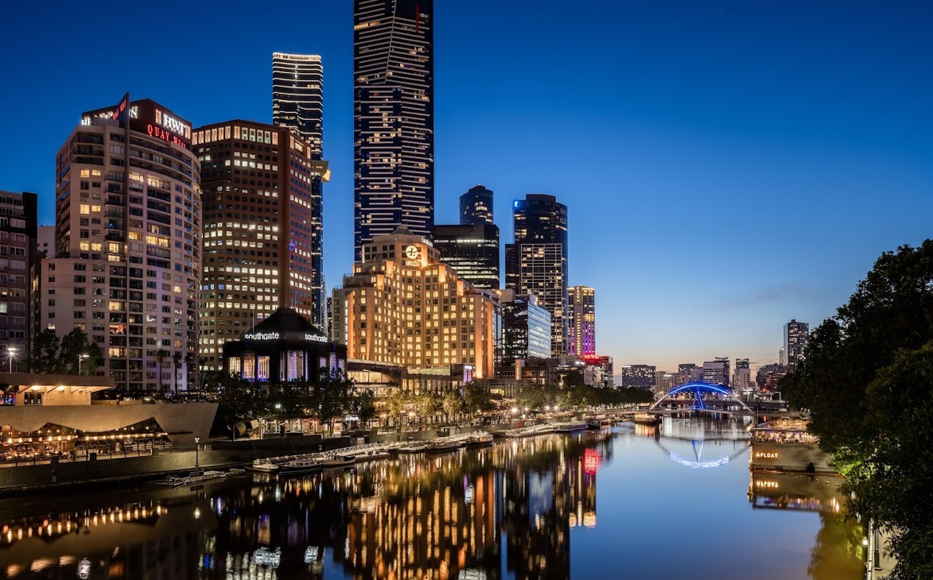The Langham, Melbourne evening