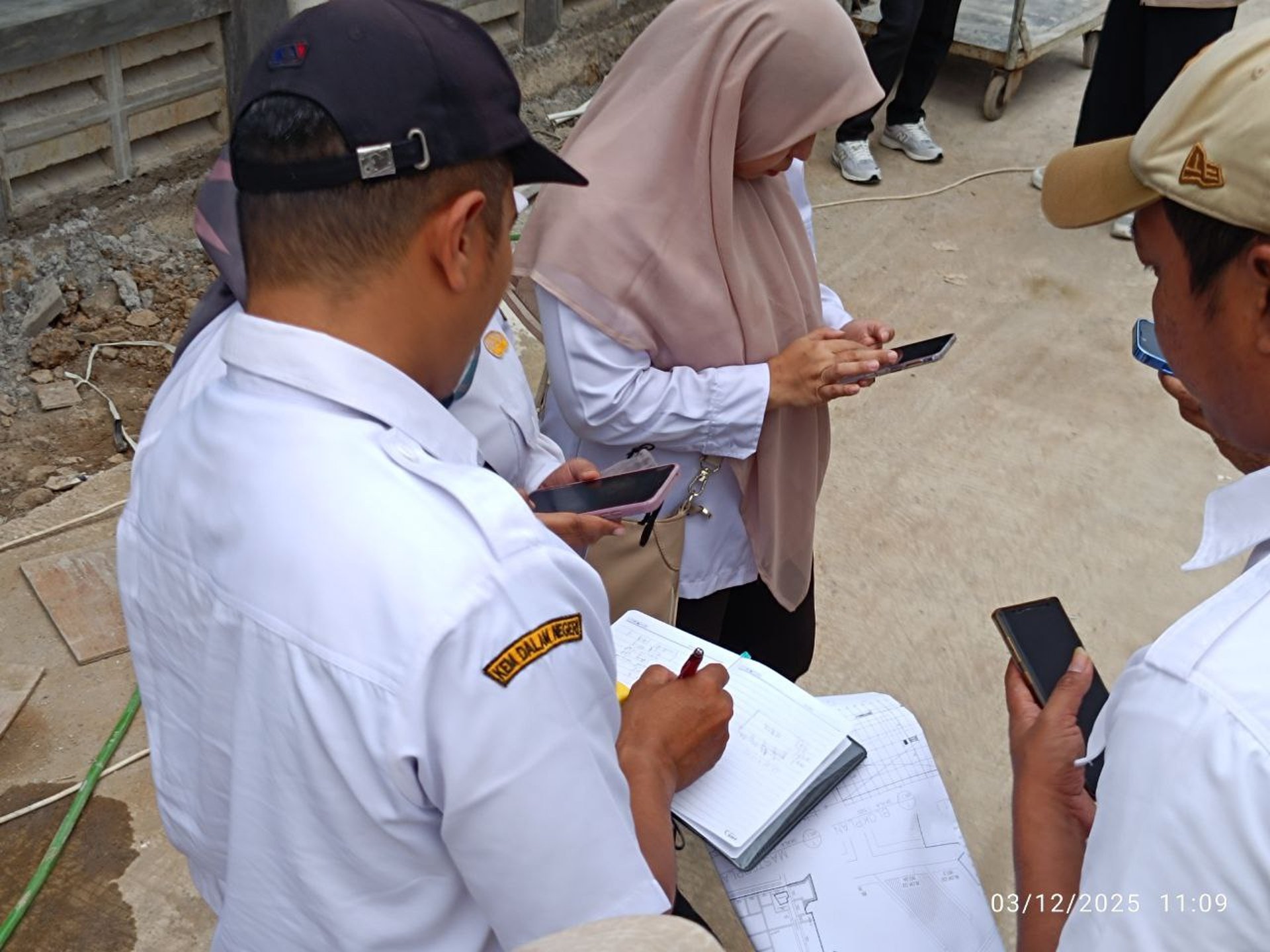 an abstract photo of a curved building with a blue sky in the background