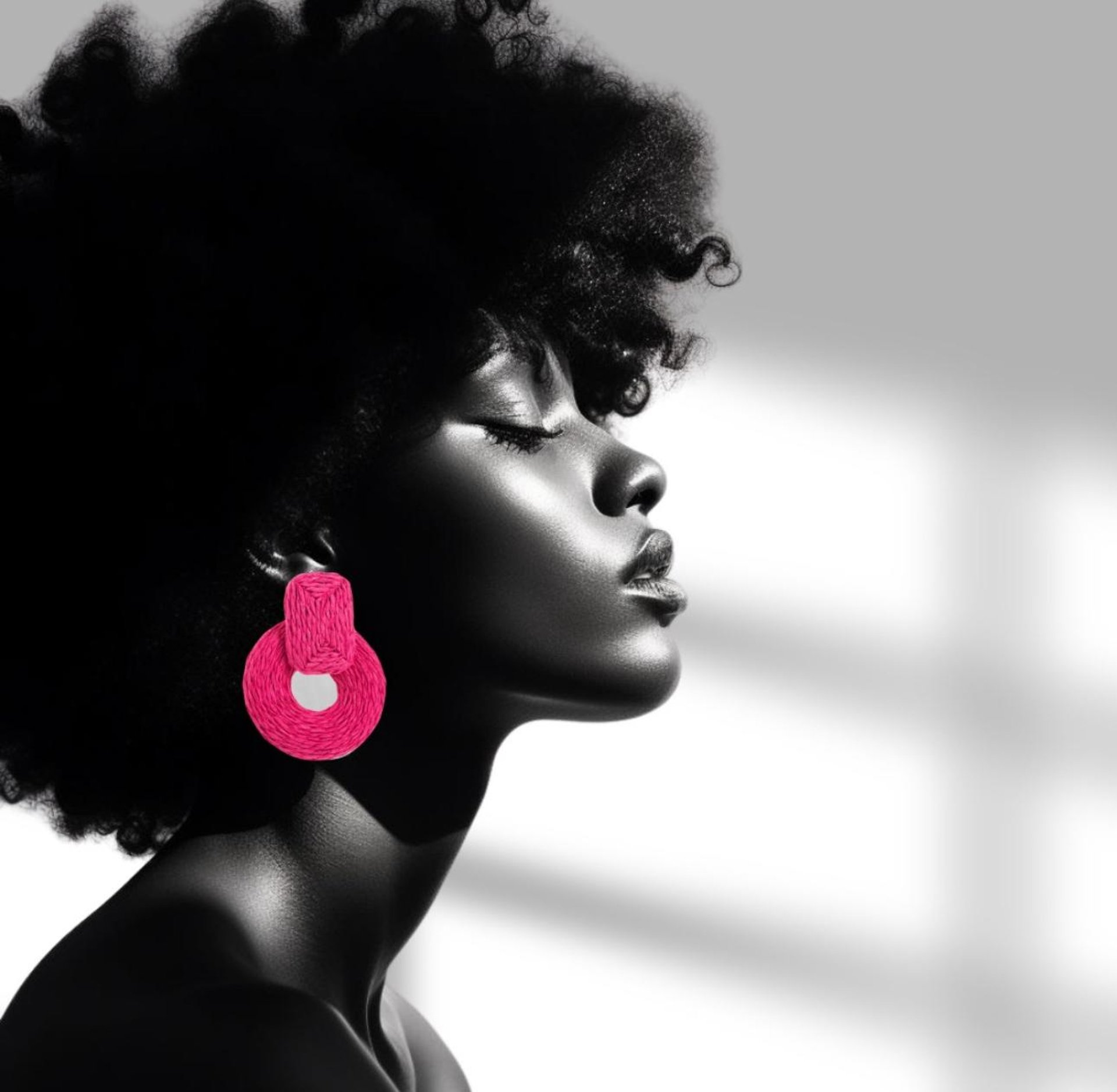 woman in blue and white shirt