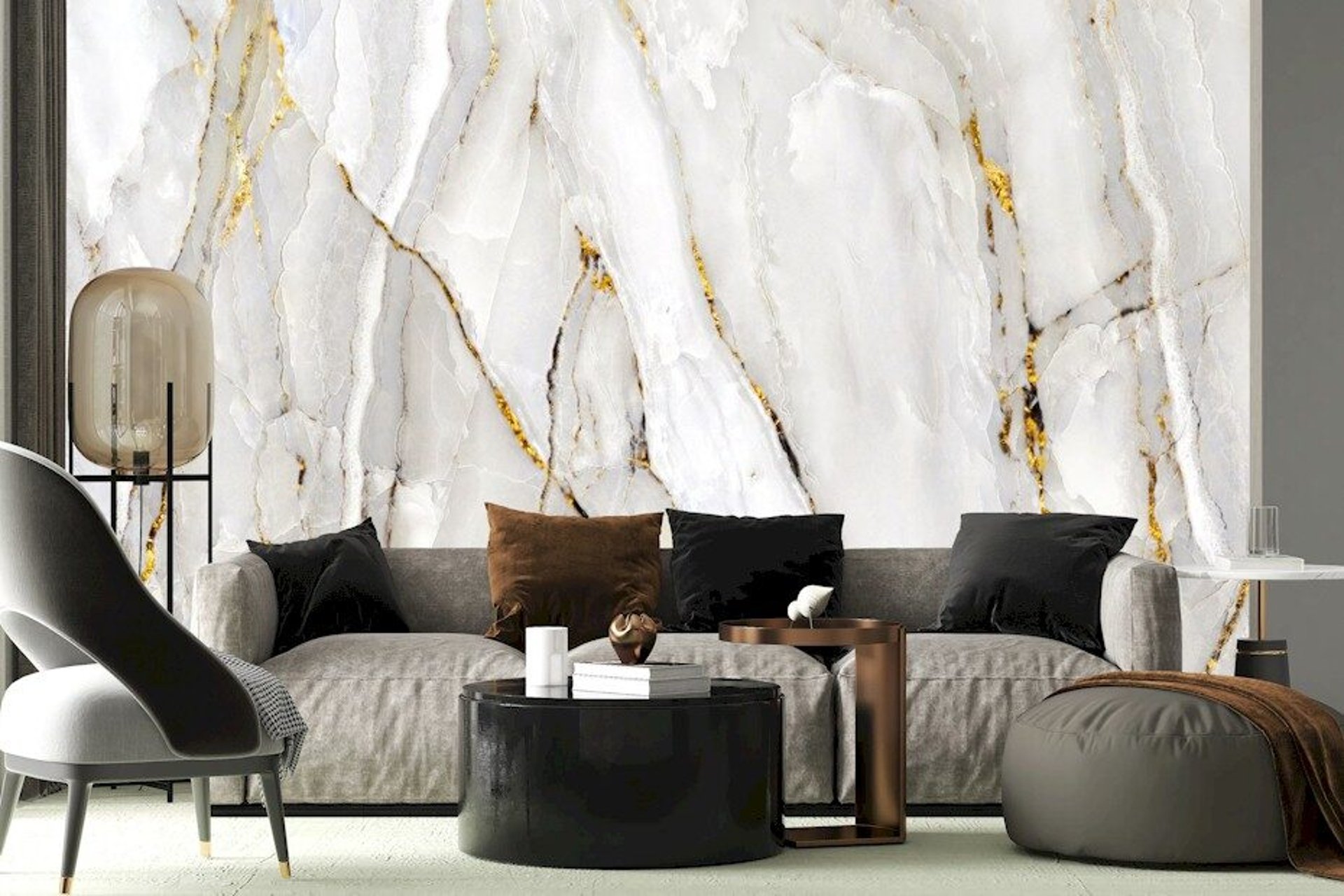 an abstract photo of a curved building with a blue sky in the background