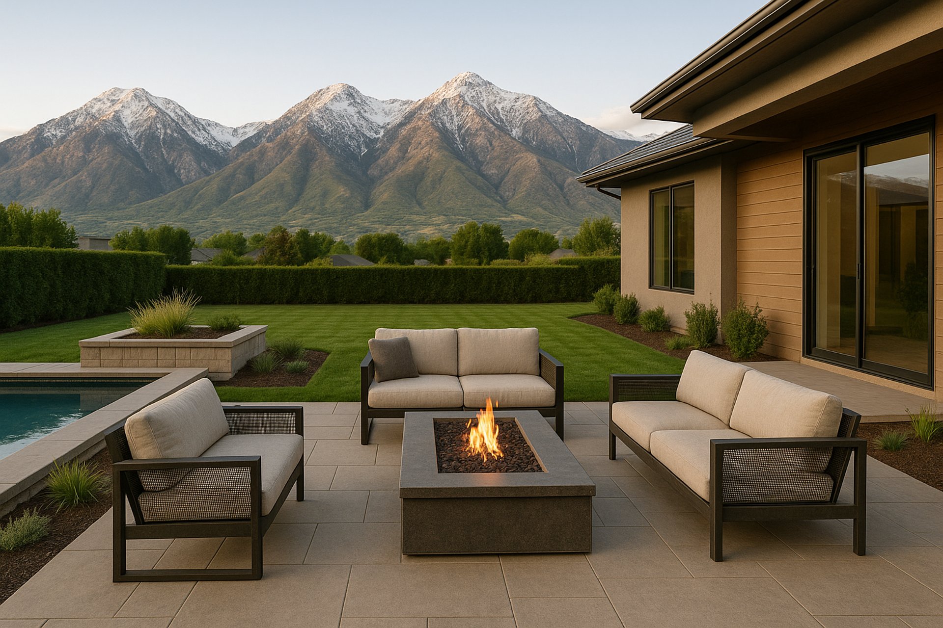 black and brown leather padded tub sofa