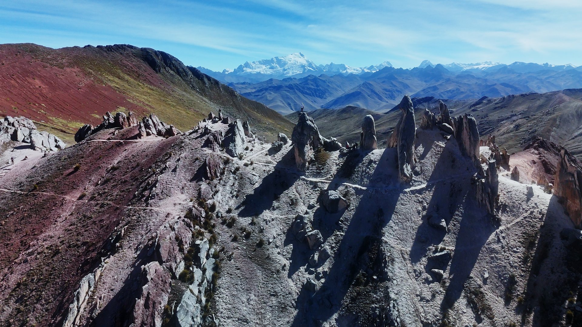 palccoyo mountain aerial view