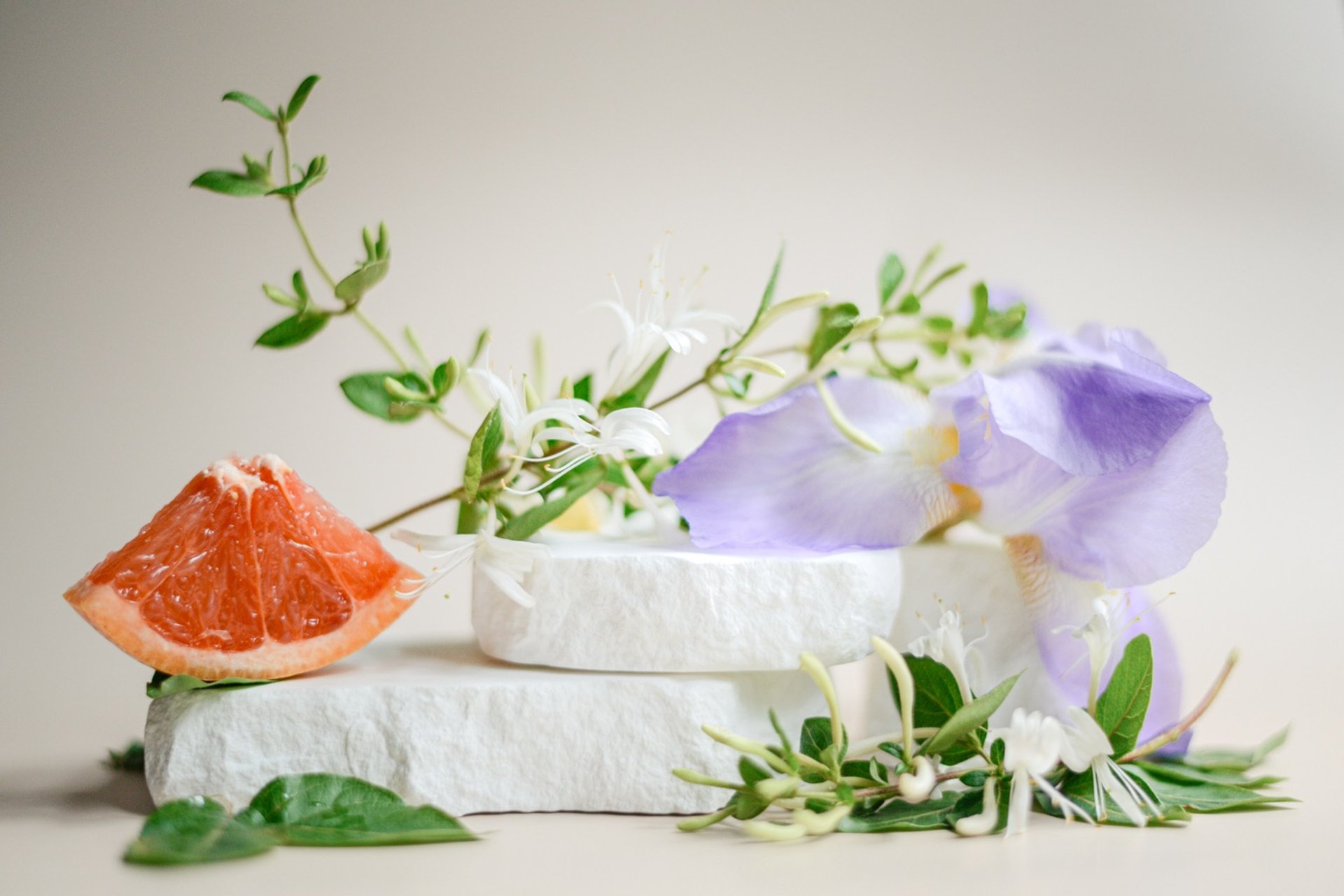 woman holding dried flower