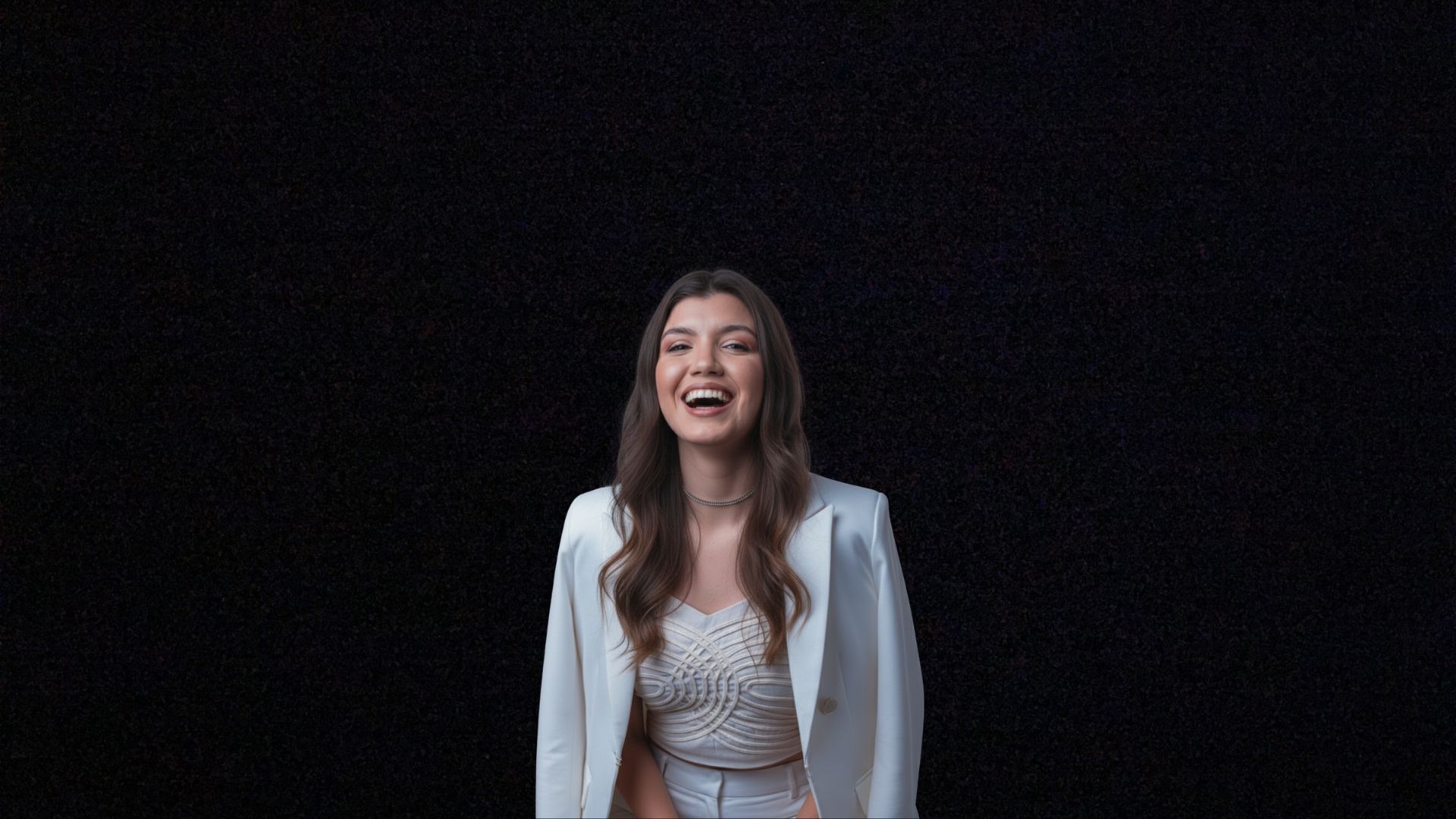 an abstract photo of a curved building with a blue sky in the background