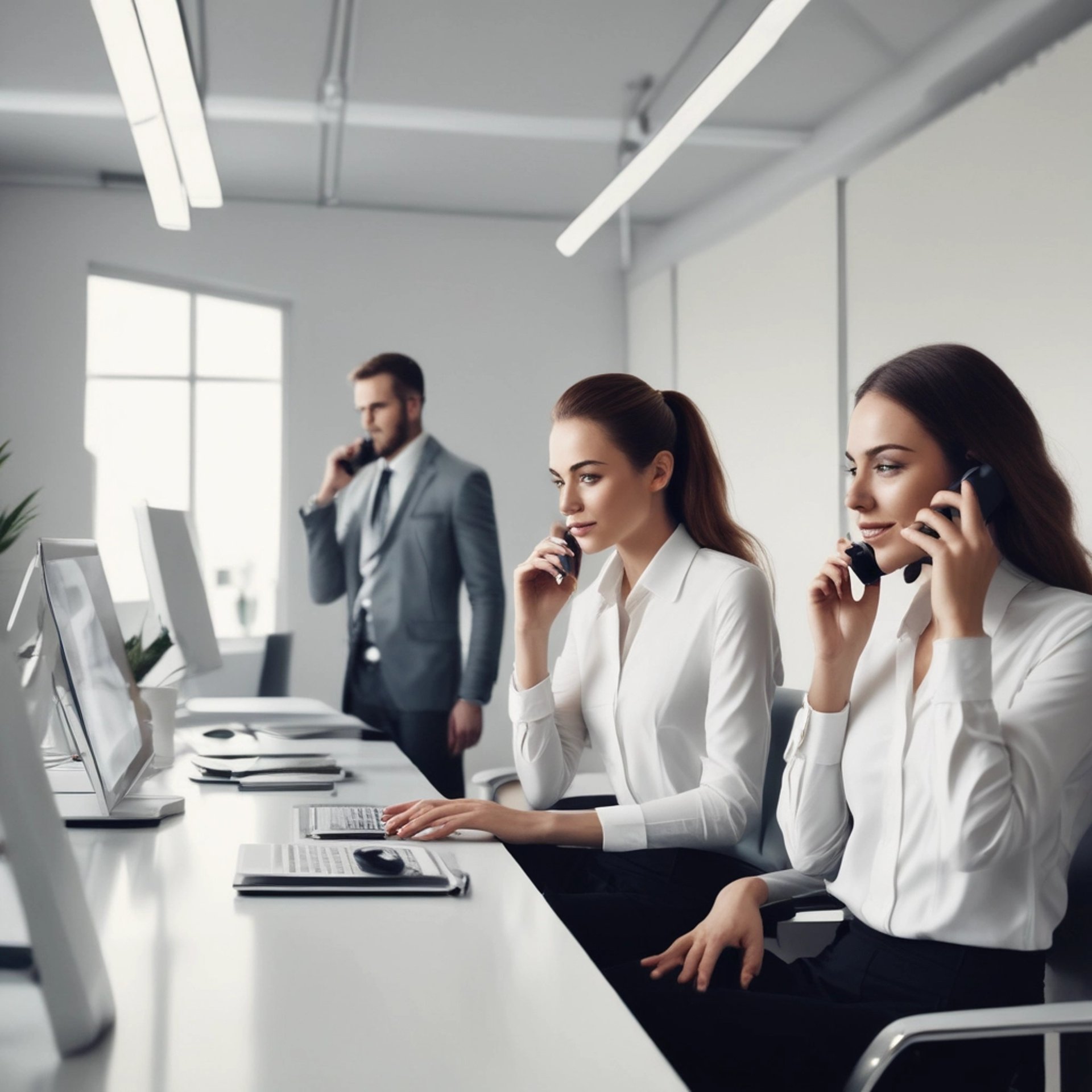 gray computer monitor