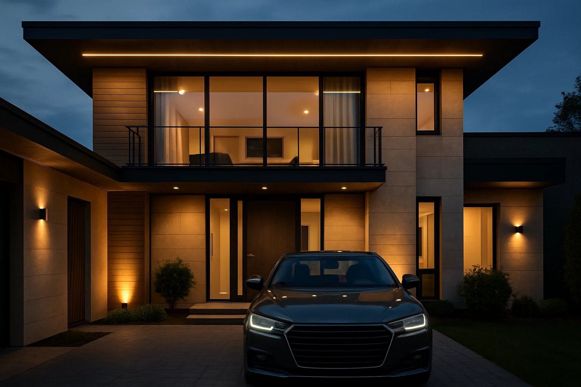 Modern house illumination