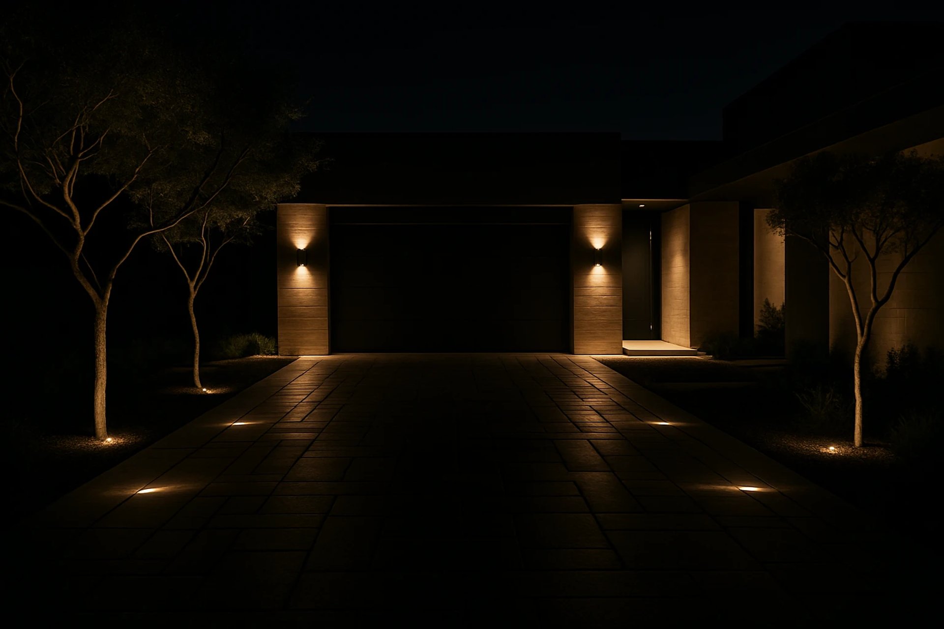 Luxury driveway lighting