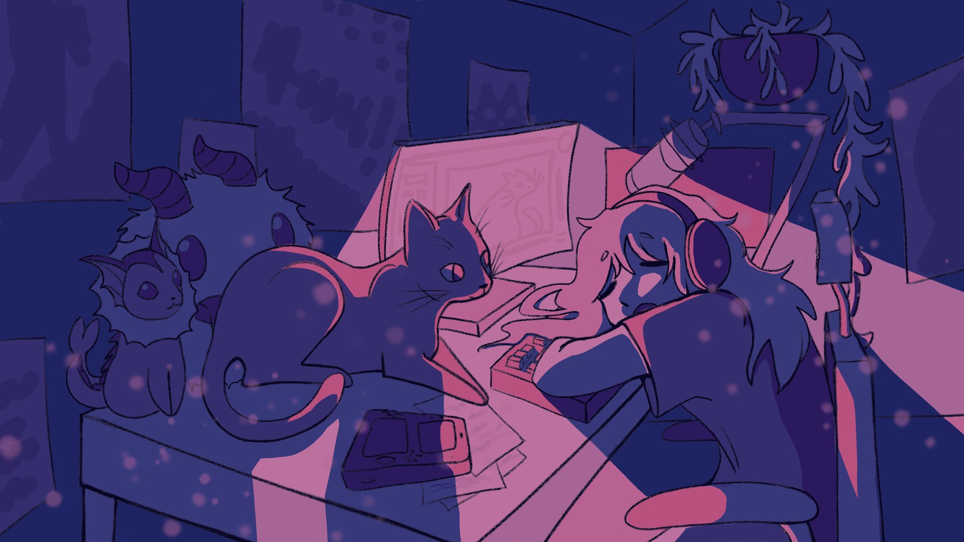 an abstract photo of a curved building with a blue sky in the background