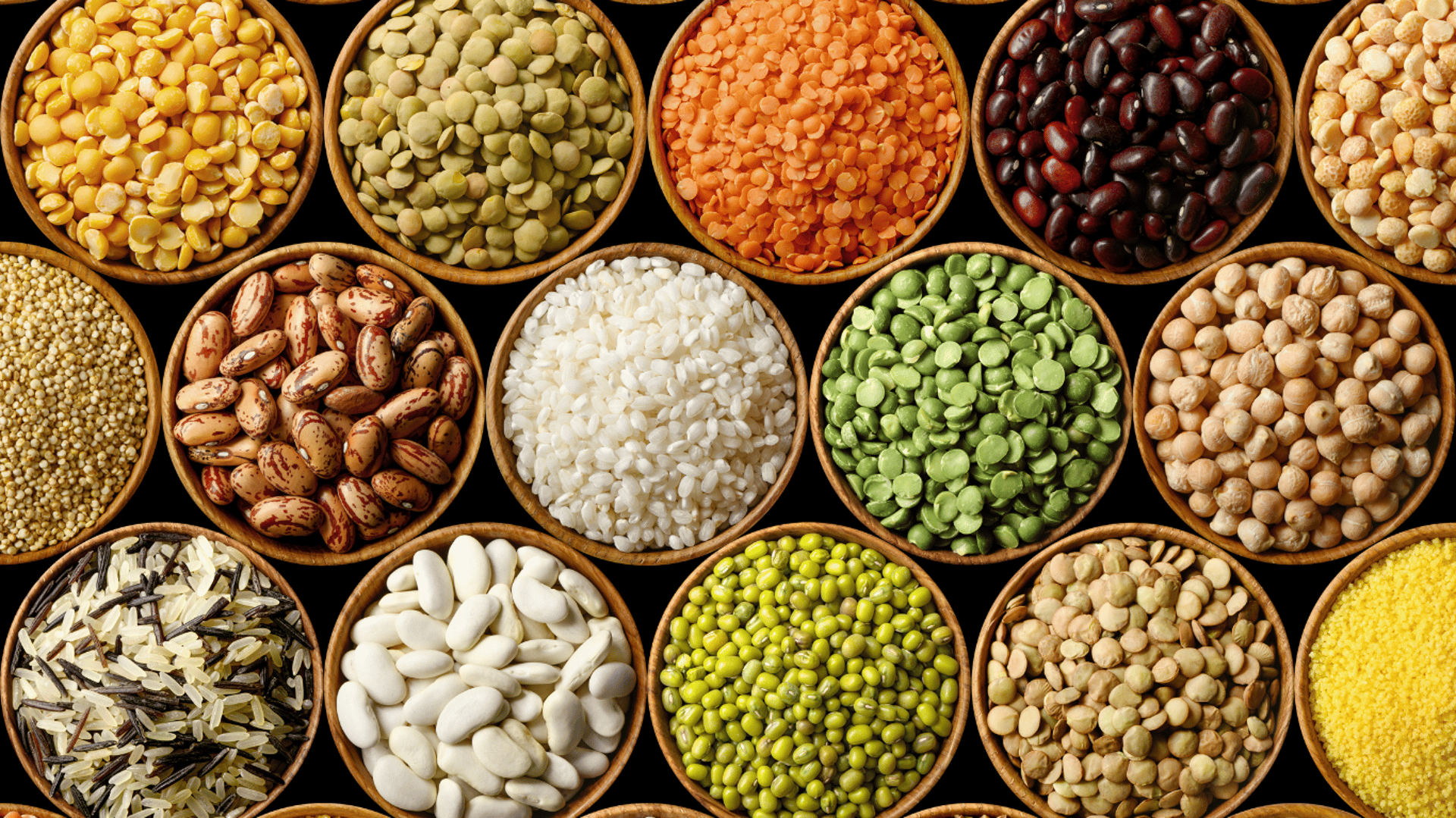 assorted-colored bean lot