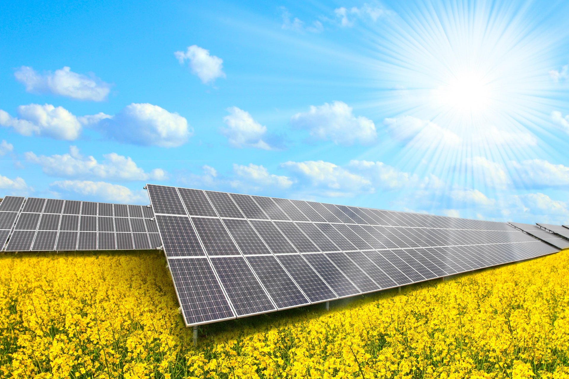 a person working on a solar panel