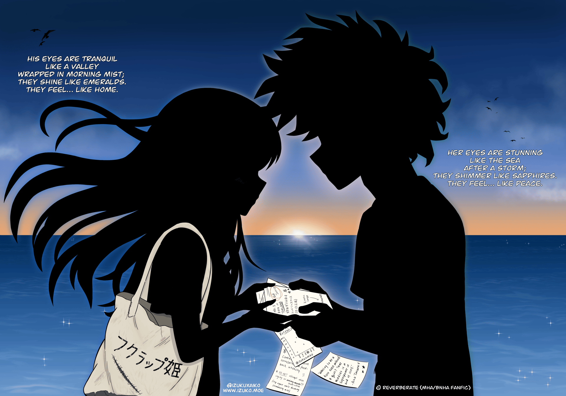 Izuku Midoriya/Deku and his girlfriend Aiko Takara