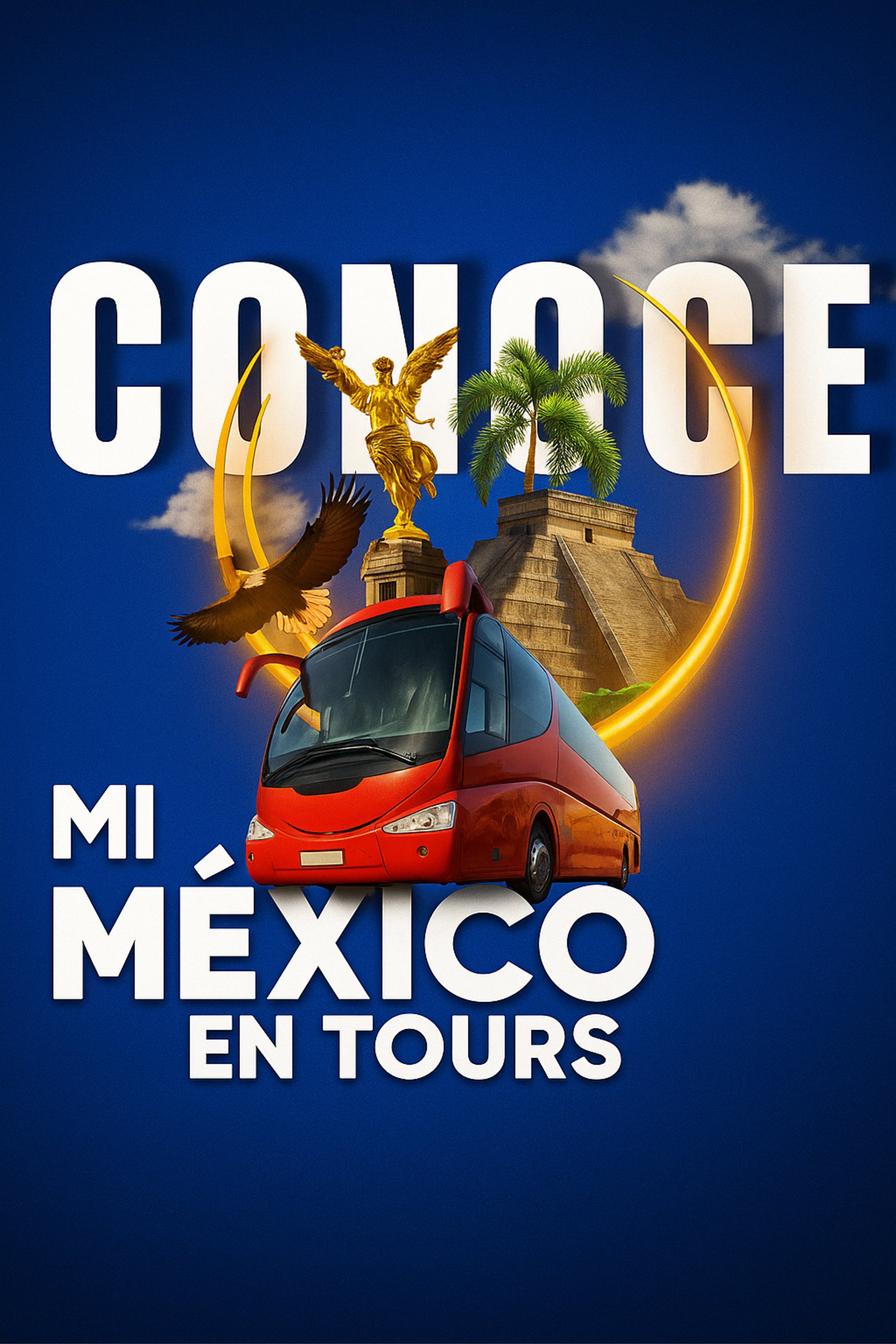 an abstract photo of a curved building with a blue sky in the background