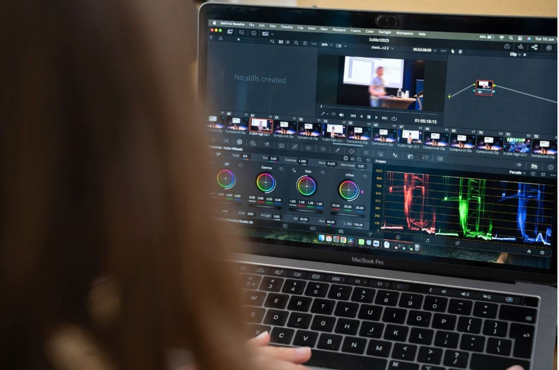 woman wearing yellow long-sleeved dress under white clouds and blue sky during daytime