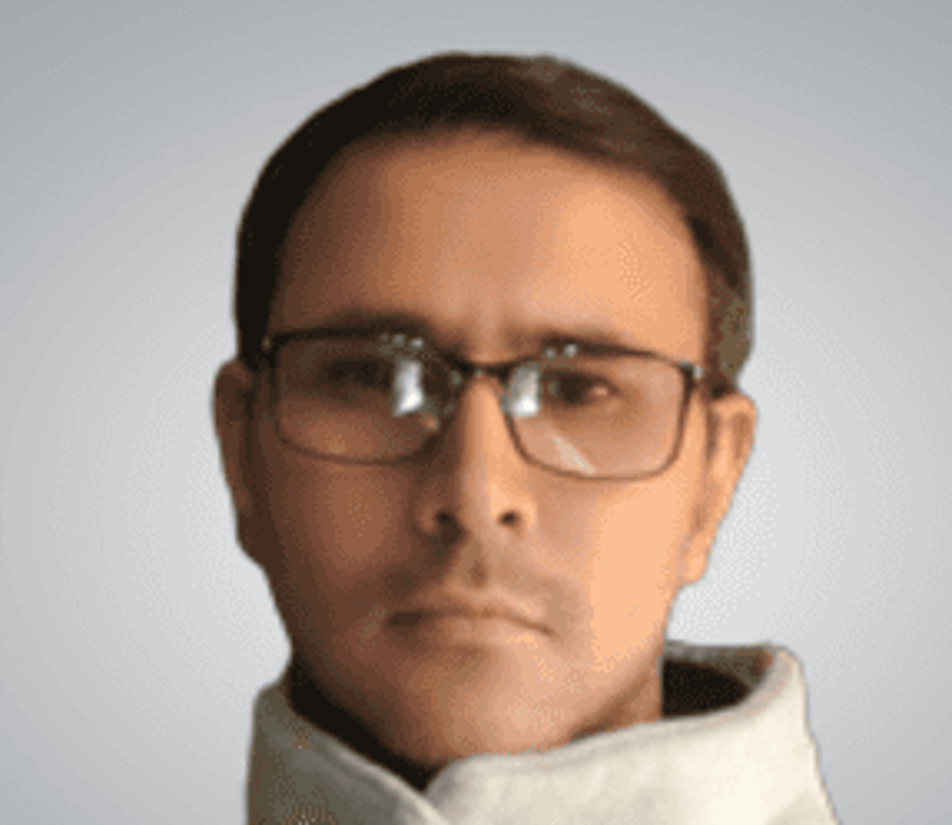 person behind fog glass