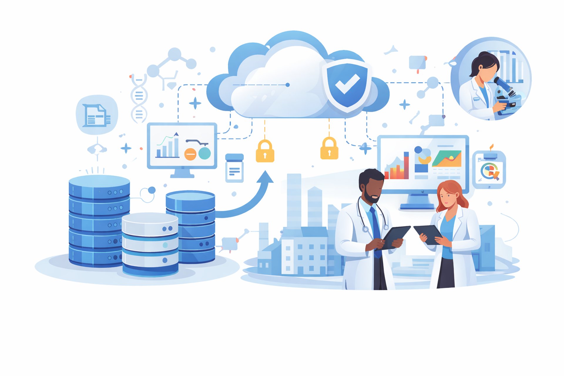 an abstract photo of a curved building with a blue sky in the background