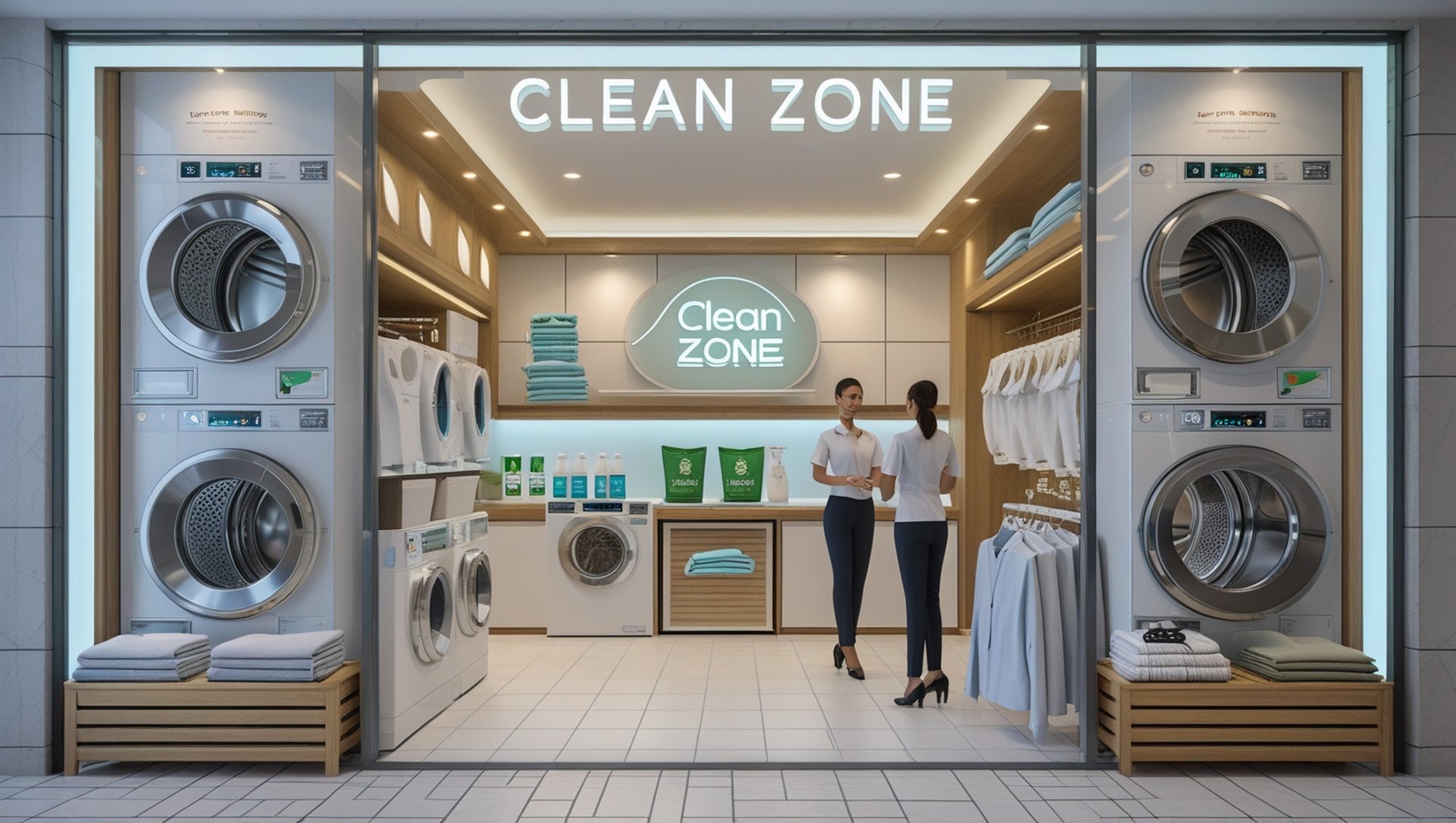 premium live laundry studio Clean Zone