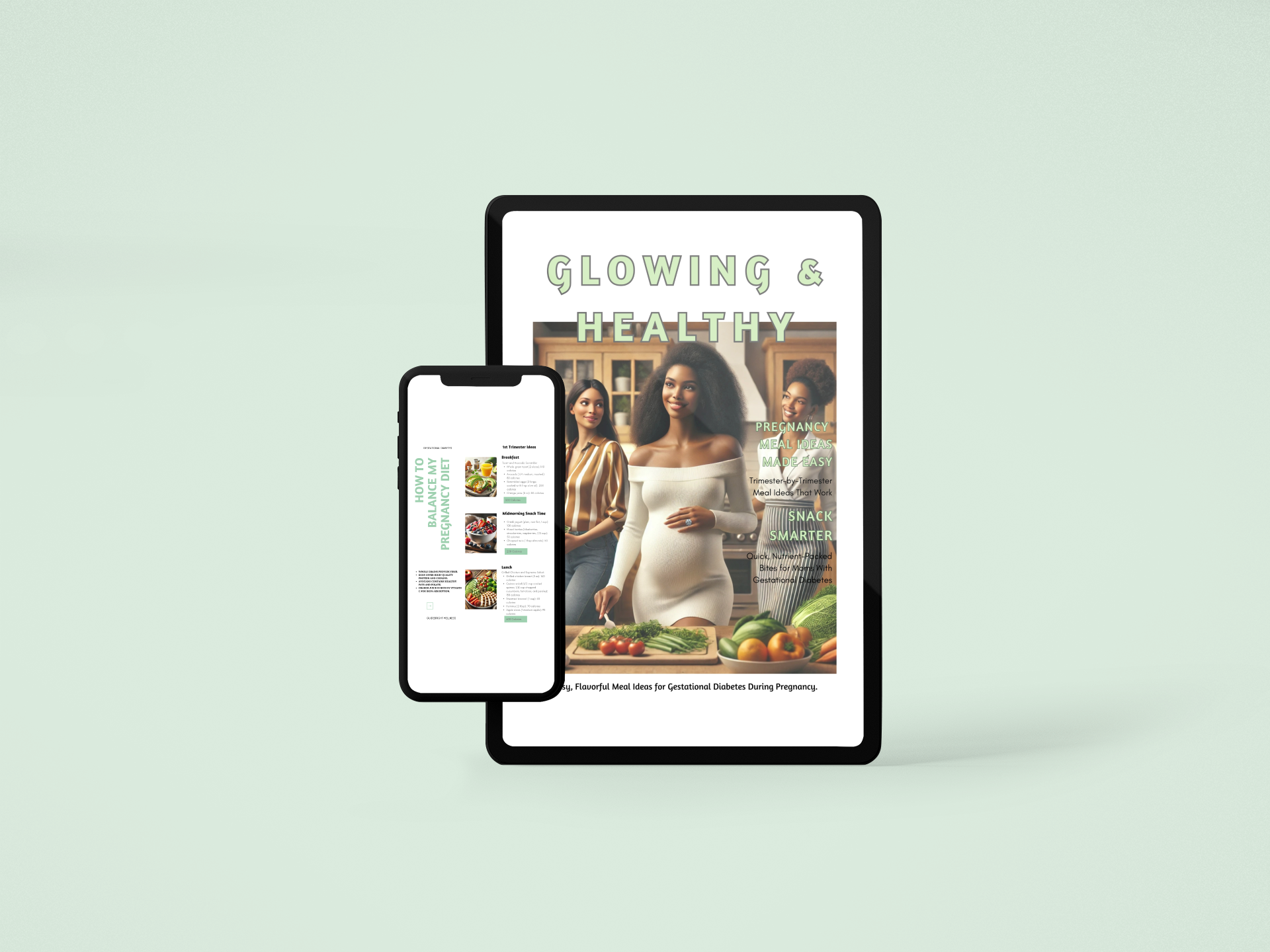 glowing and healthy-ebook-digital download-pregnancy nutrition