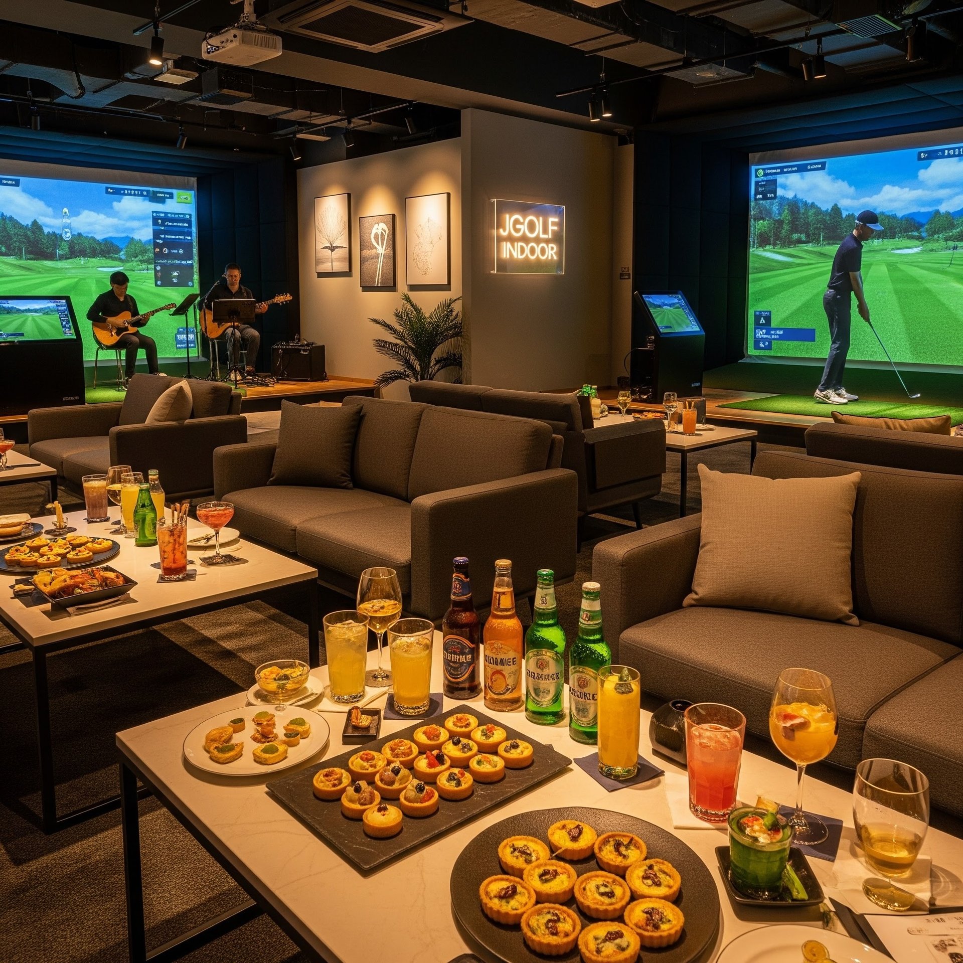 black and brown leather padded tub sofa