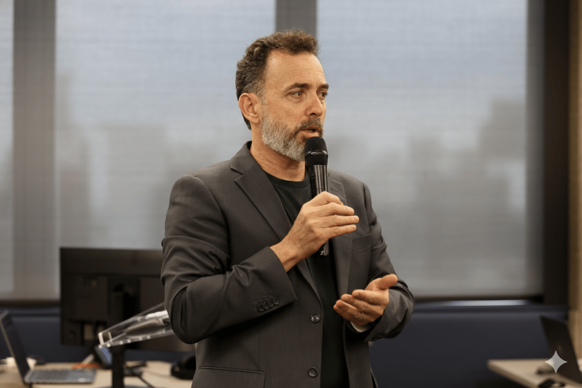 black and brown leather padded tub sofa