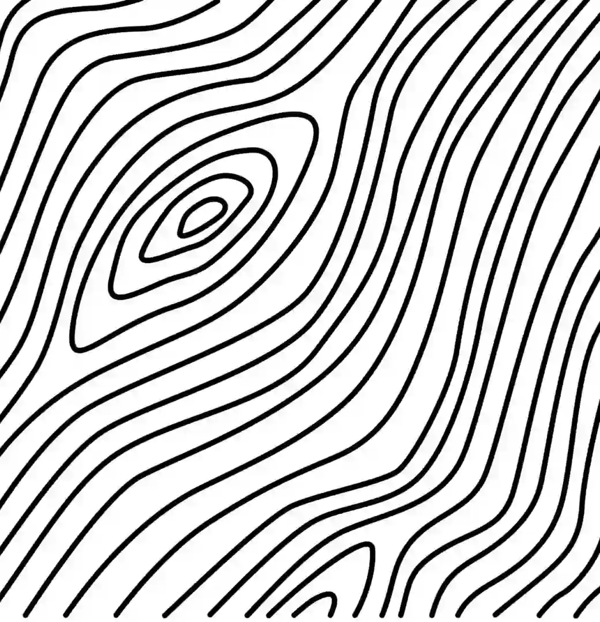 Stylized black and white wood grain texture pattern