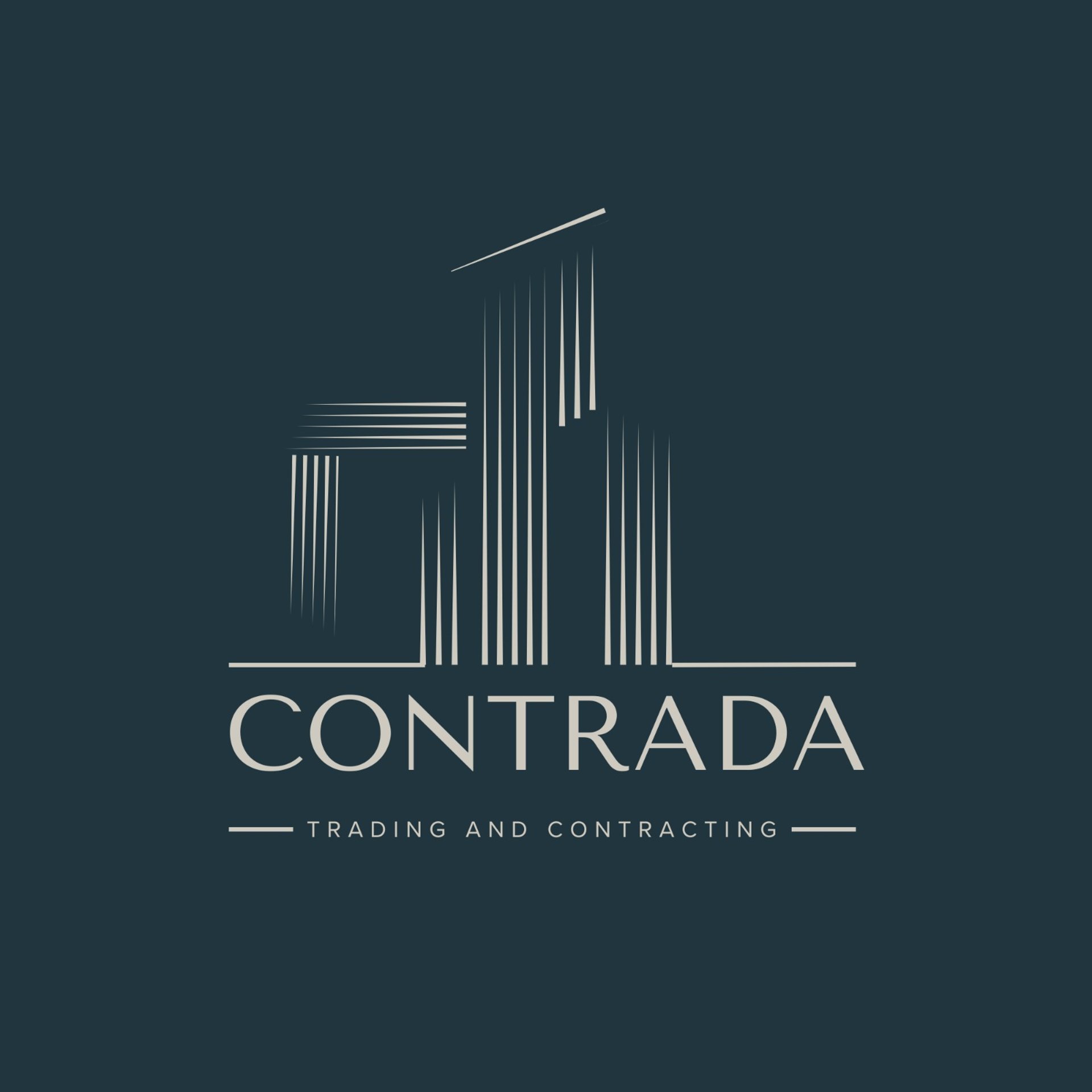 an abstract photo of a curved building with a blue sky in the background