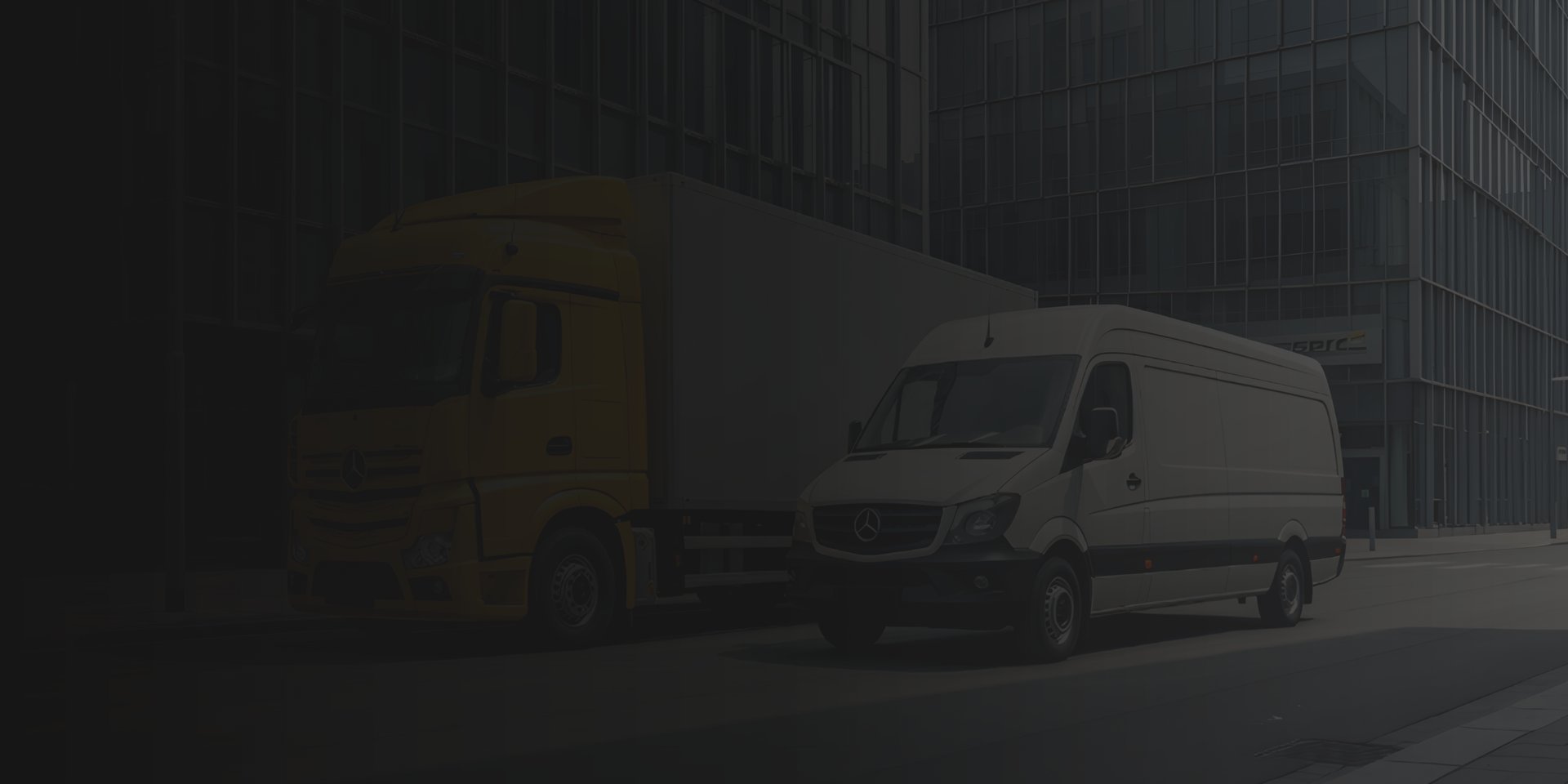 a truck on a road
