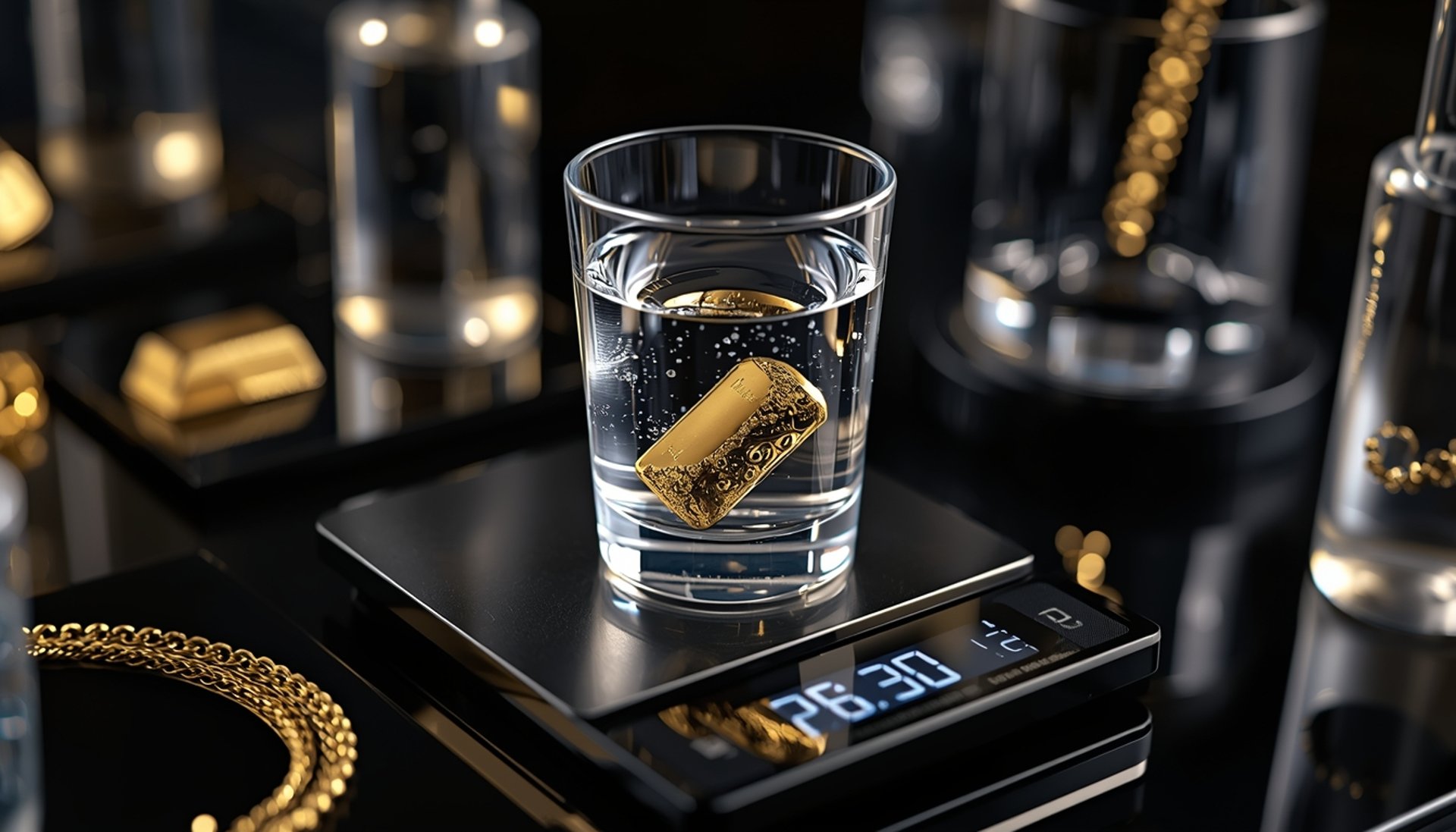 the-ilustration-image-of-gold-density-testing