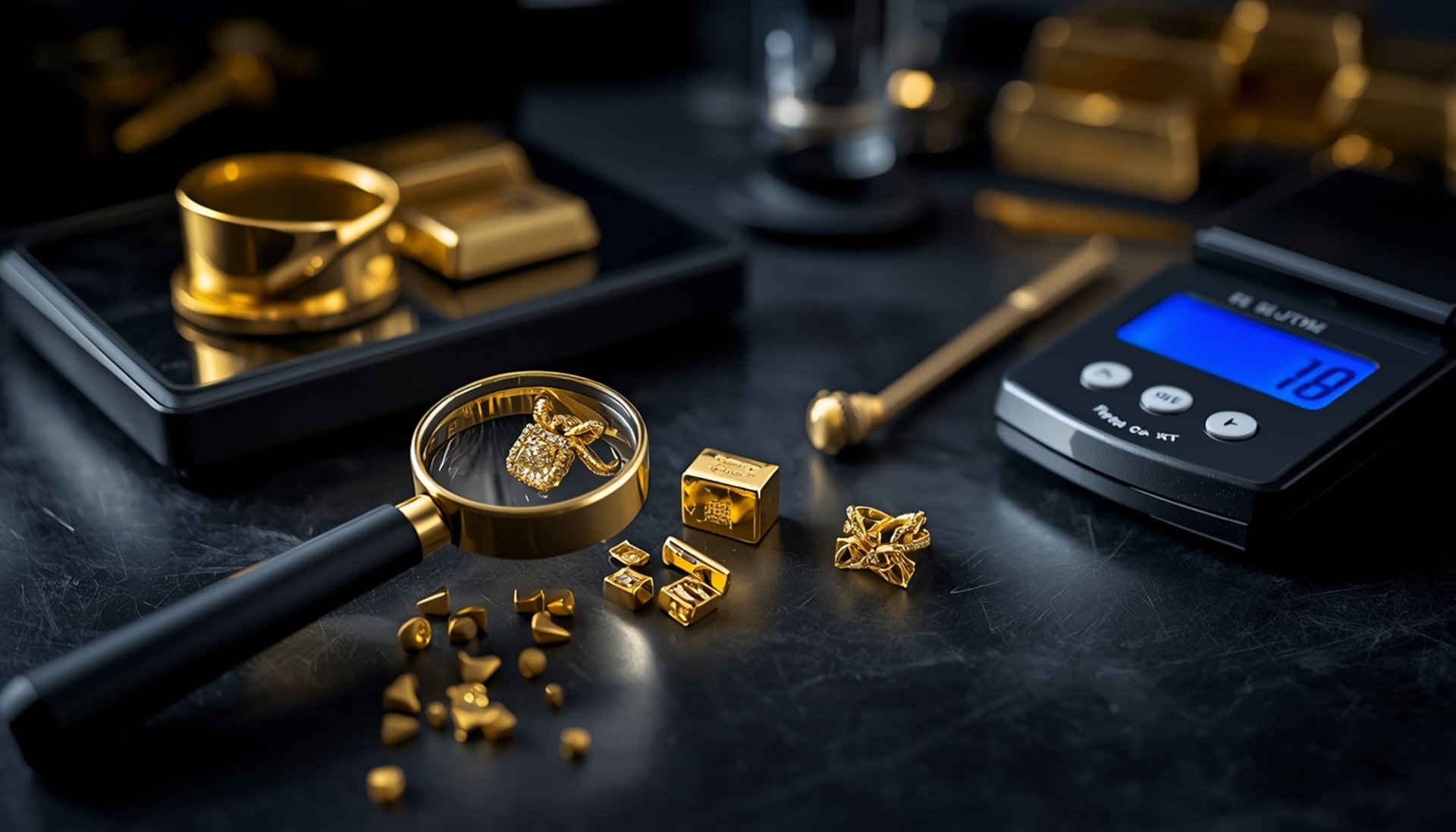 the-ilustration-image-of-gold-testing-tools