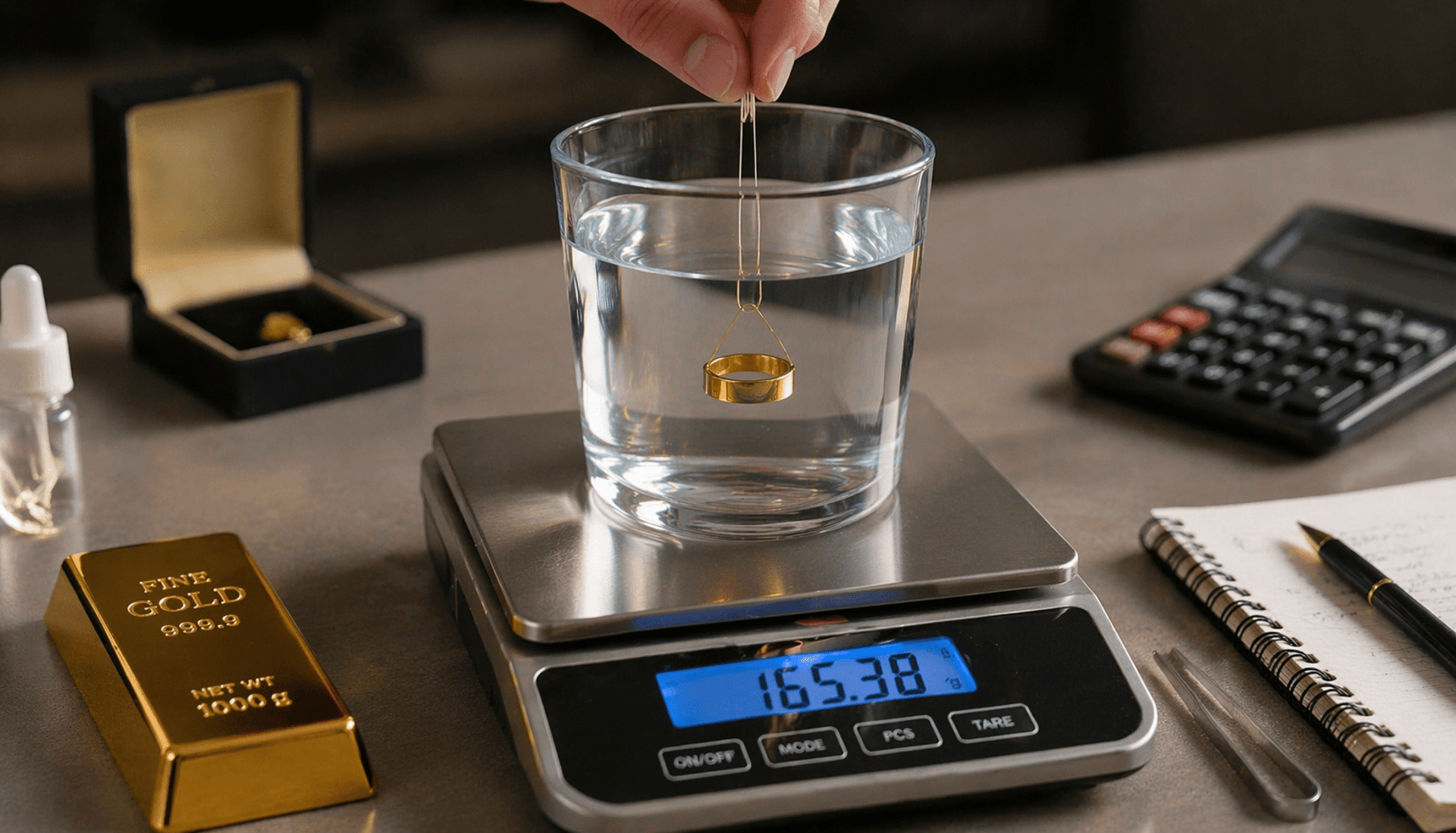 the-image-of-gold-density-test at home