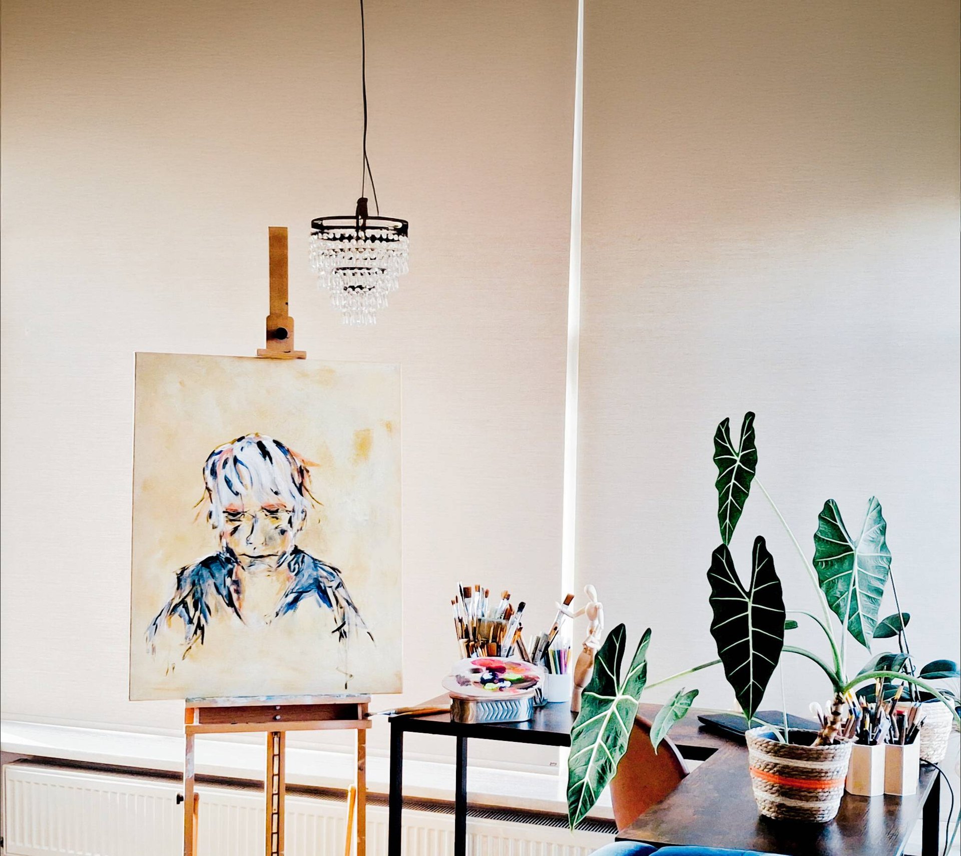 black blue and yellow textile