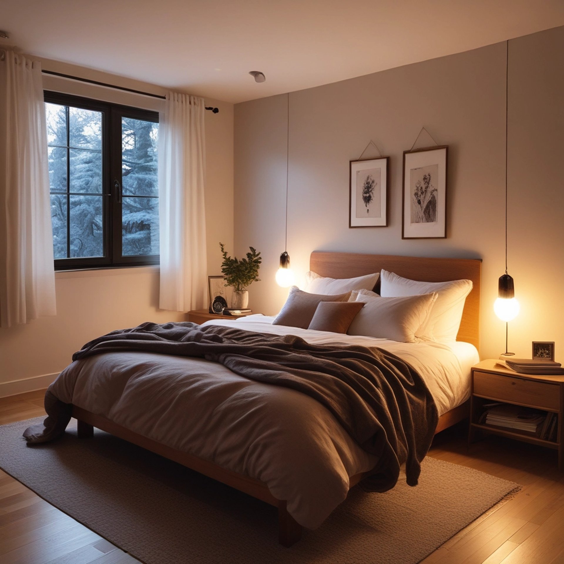 black and white bed linen