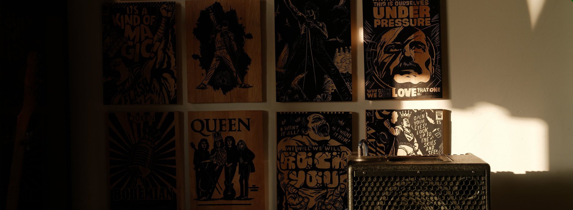 an abstract photo of a curved building with a blue sky in the background