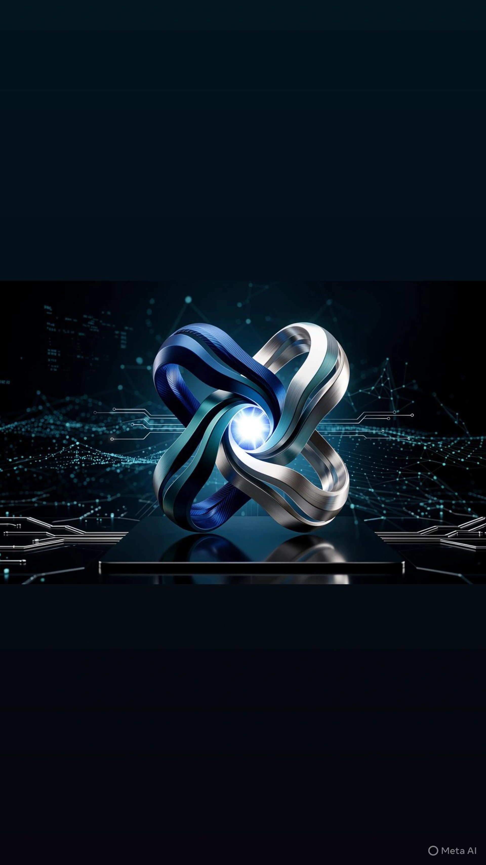 an abstract photo of a curved building with a blue sky in the background