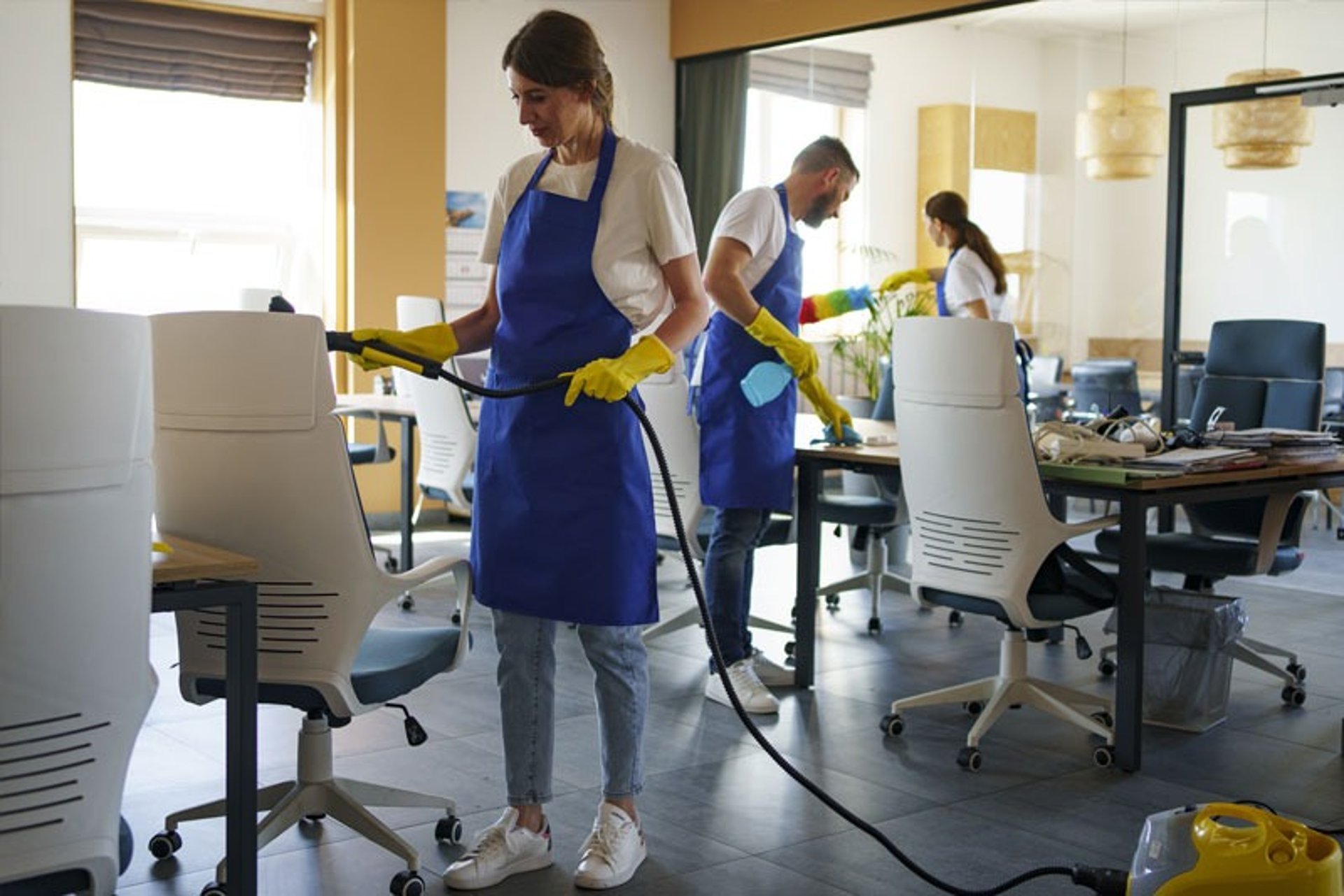 an abstract photo of a curved building with a blue sky in the background