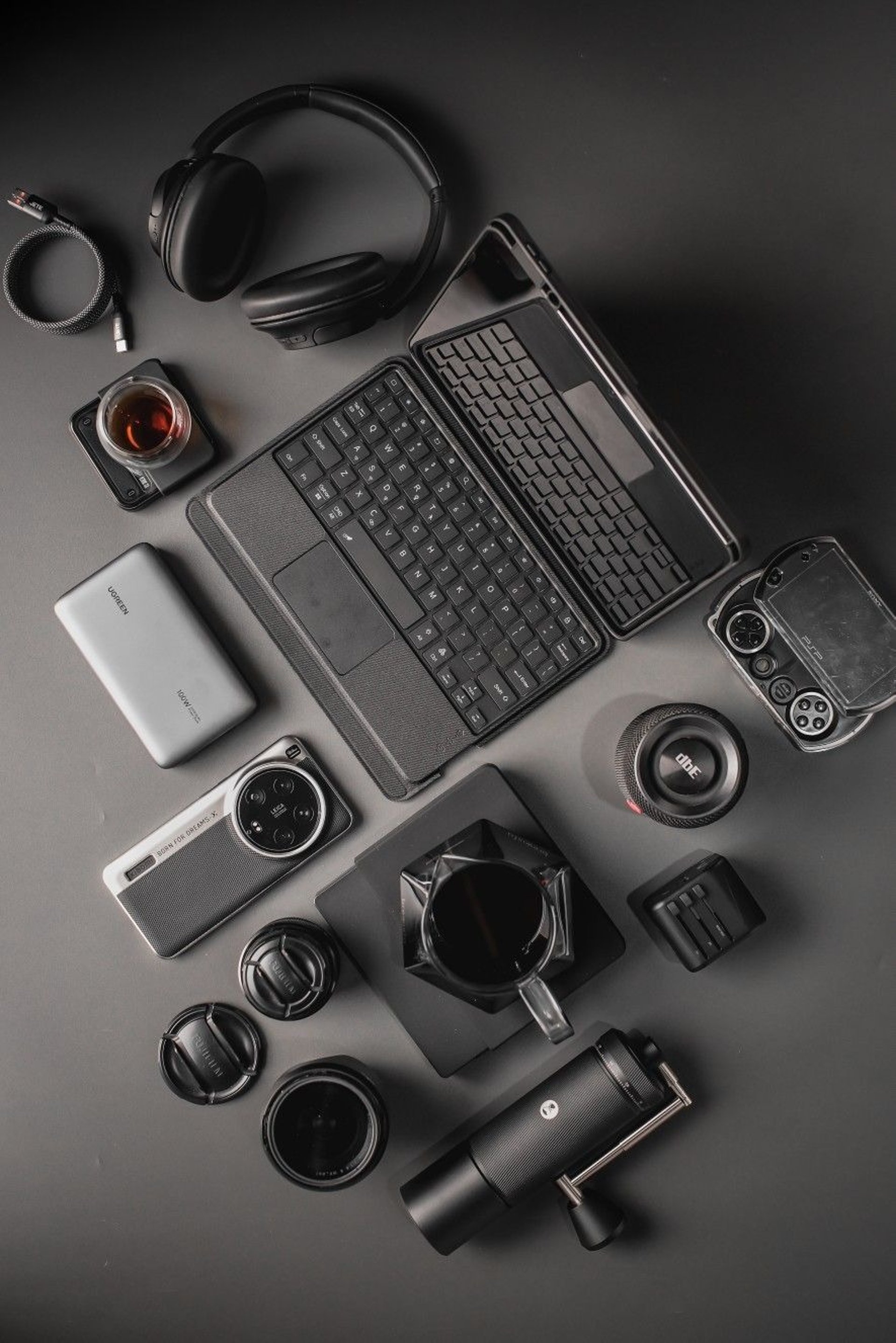 an abstract photo of a curved building with a blue sky in the background