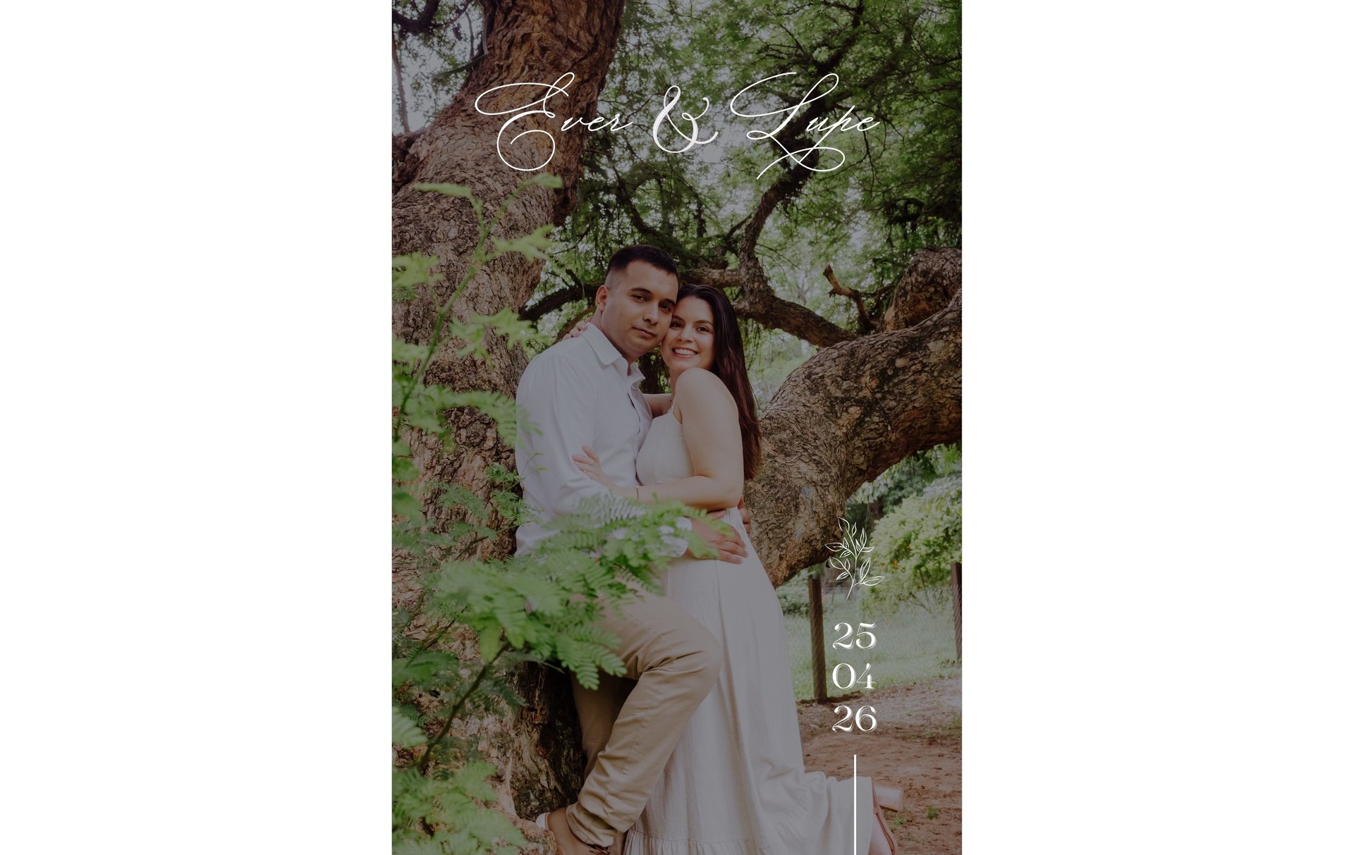 woman in white wedding dress stands in front of man in tuxedo