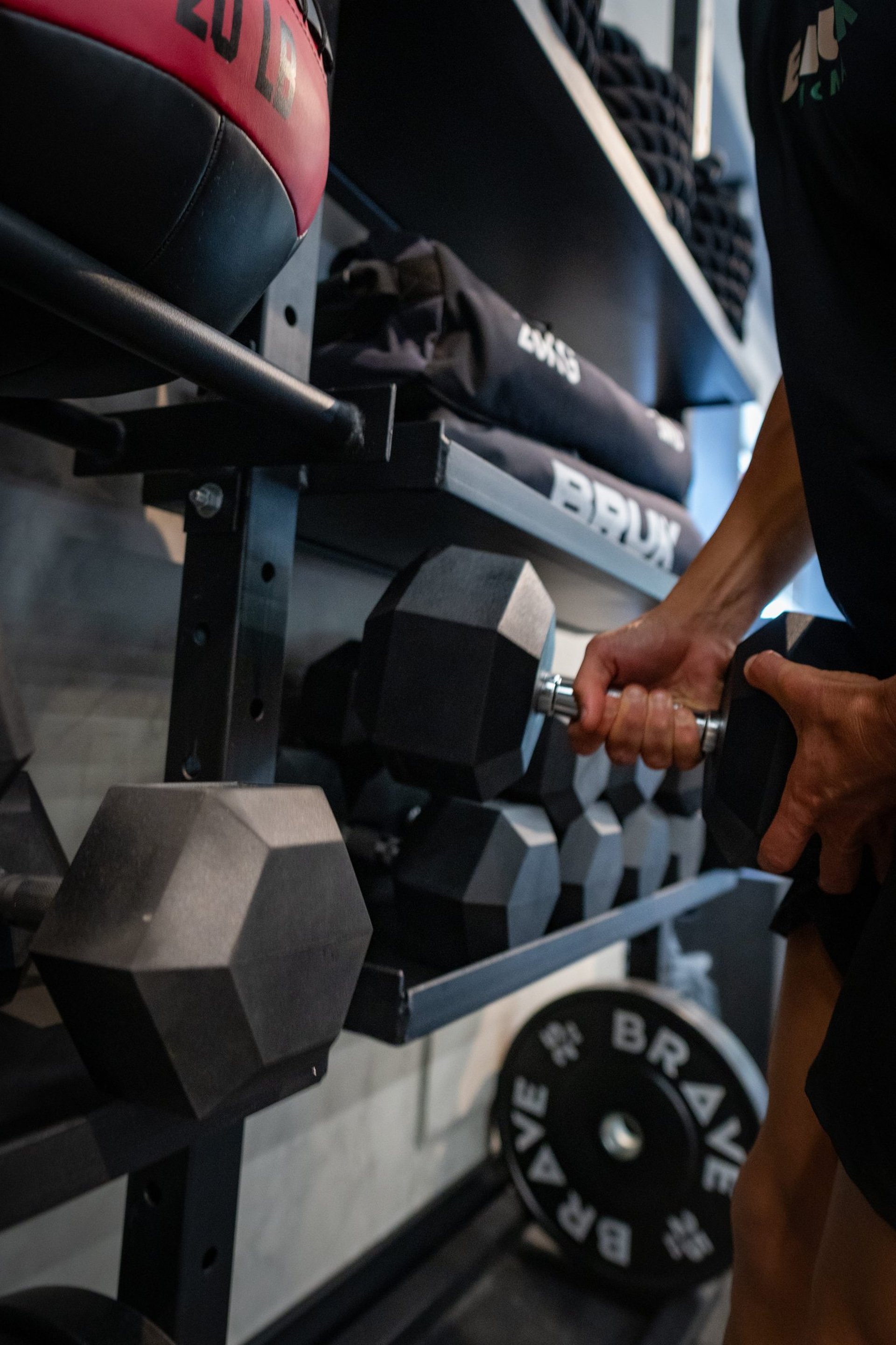 an abstract photo of a curved building with a blue sky in the background