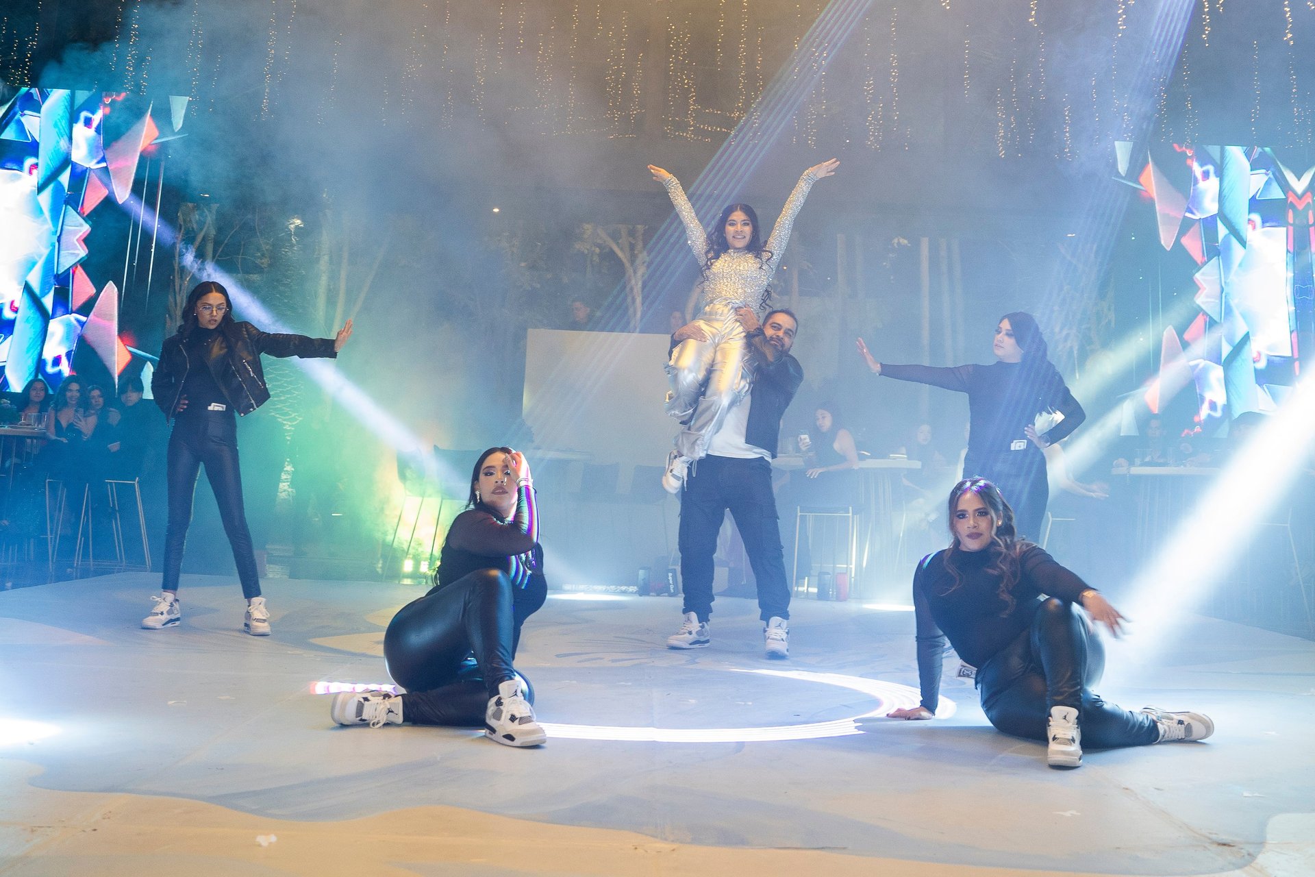 A man and a woman standing next to each other