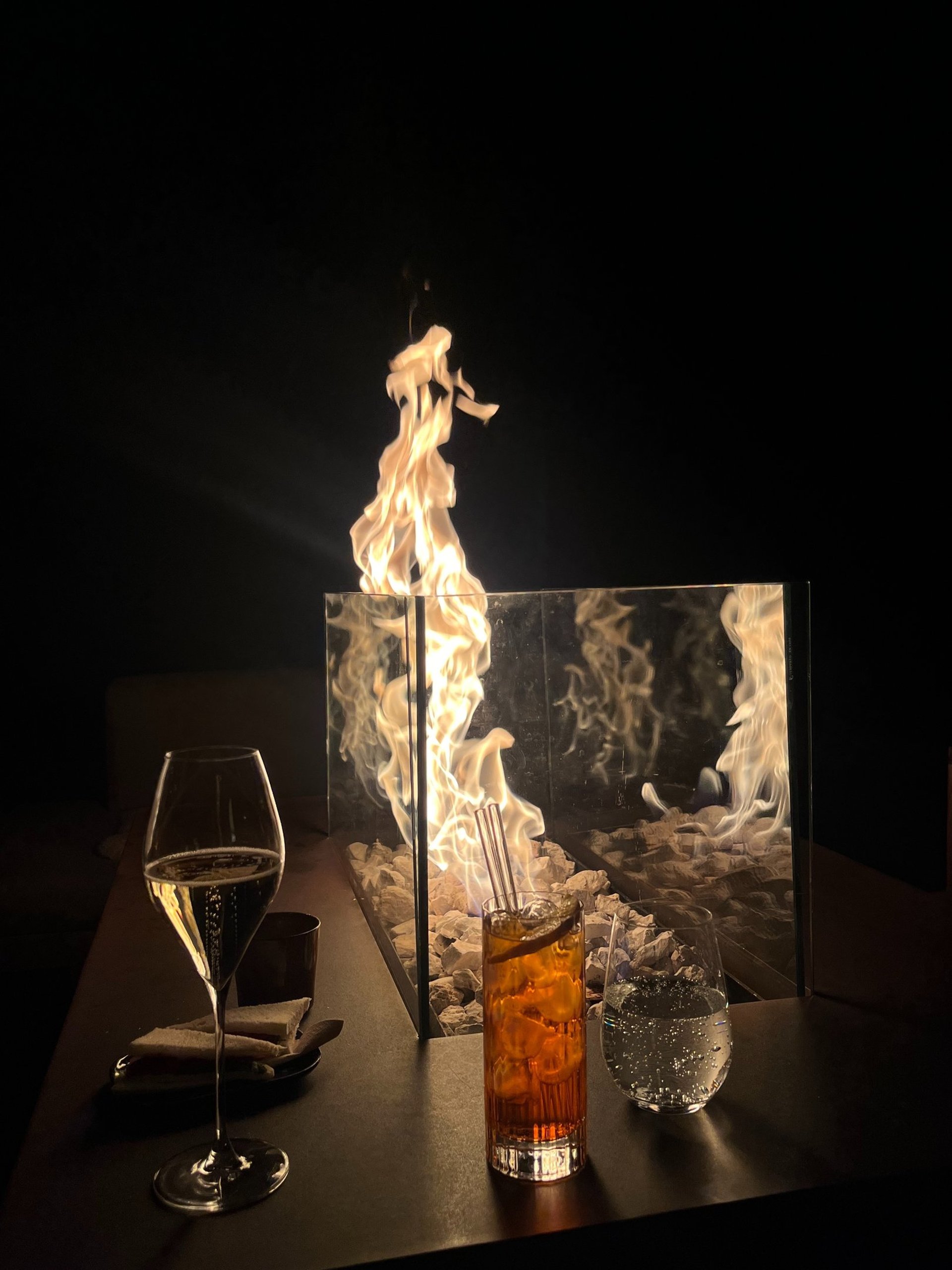 a view of a city from a bridge